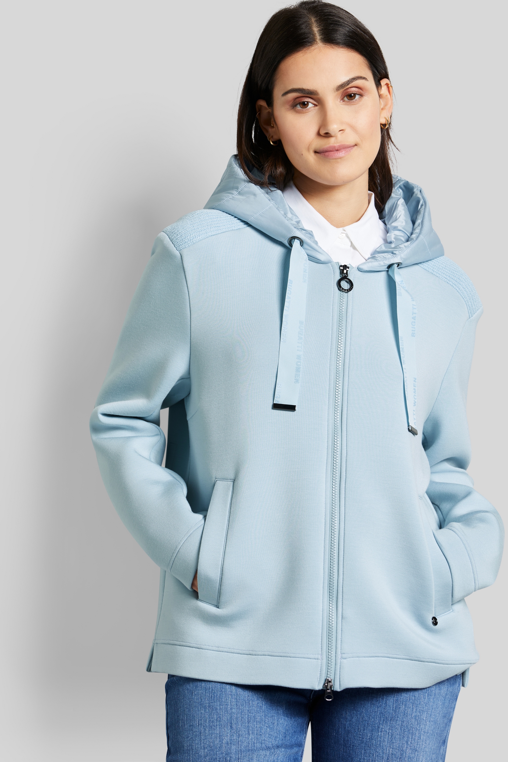 Image of bugatti Blouson mit Kapuze mit Nylonkapuze