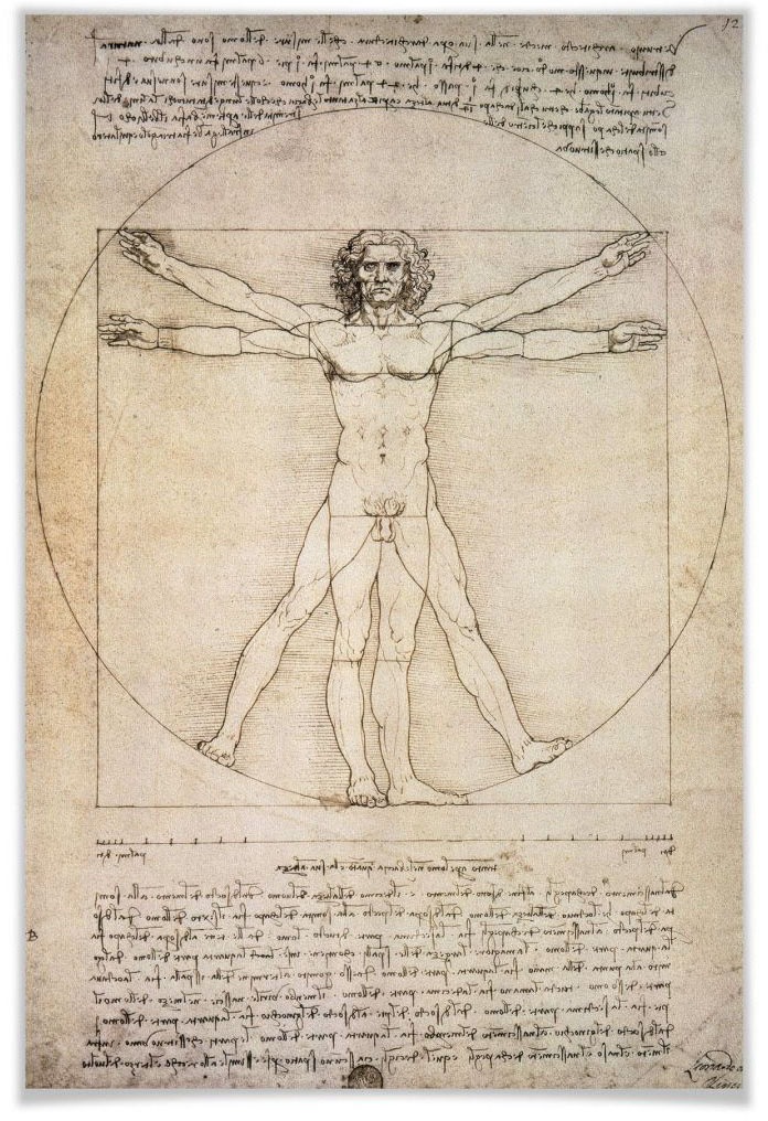 Image of Wall-Art Poster »Proportion Mensch«, Menschen, (1 St.) bei Ackermann Versand Schweiz