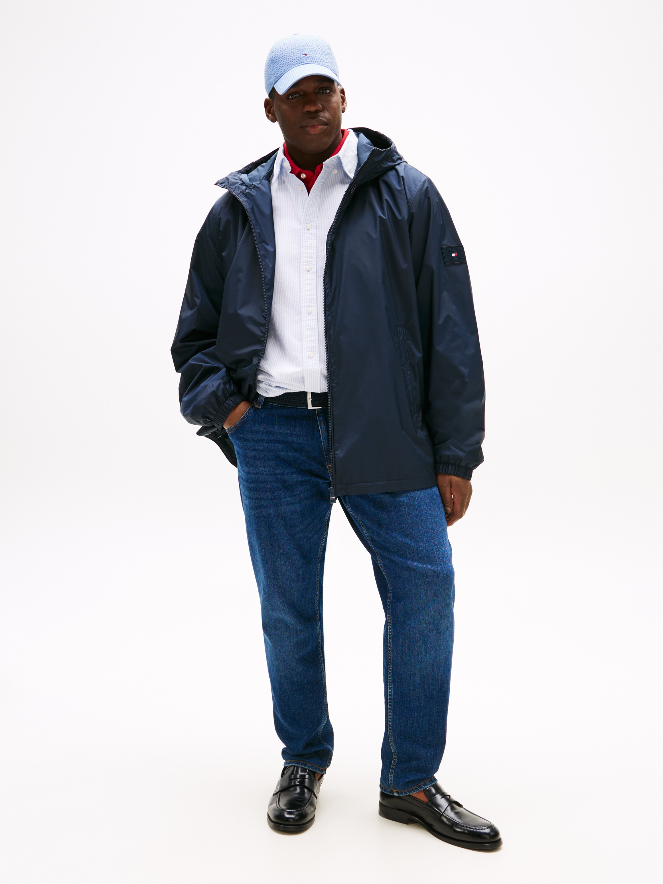 Tommy Hilfiger Big & Tall Outdoorjacke »BT-RWB HOODED JACKET-B«, mit Kapuze, Grosse Grössen
