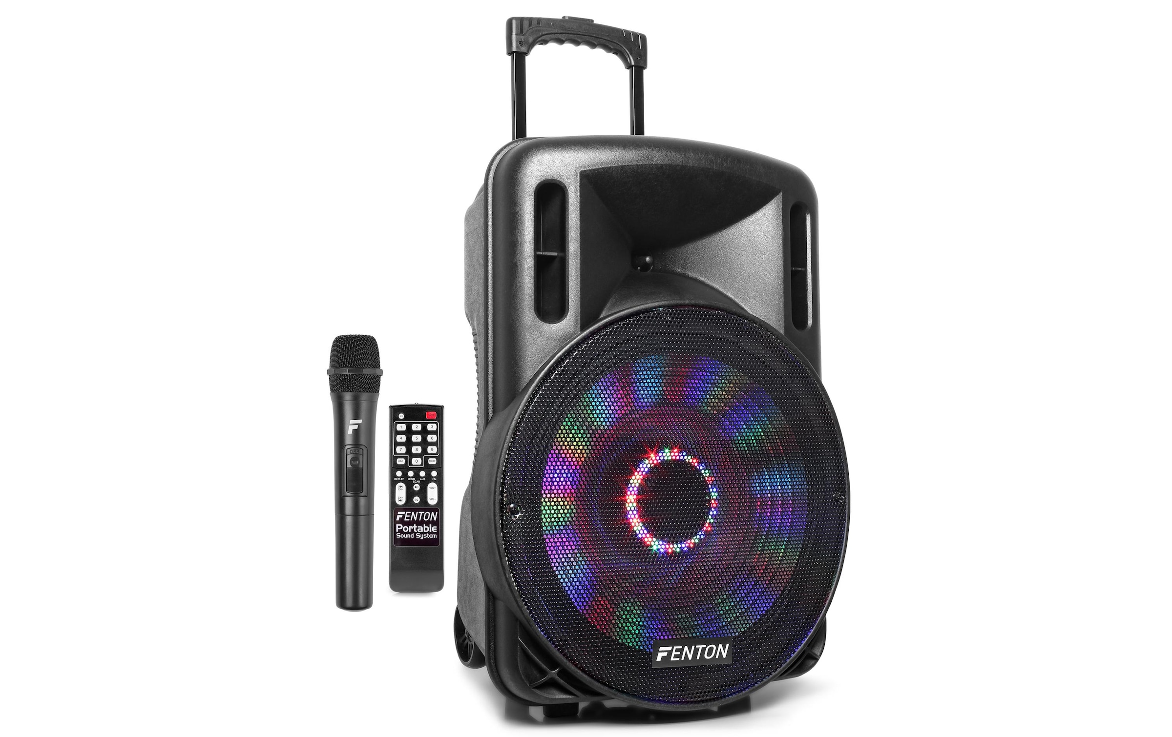 FENTON Lautsprecher »FT15LED Aktiv Trolley-Speaker« ( )