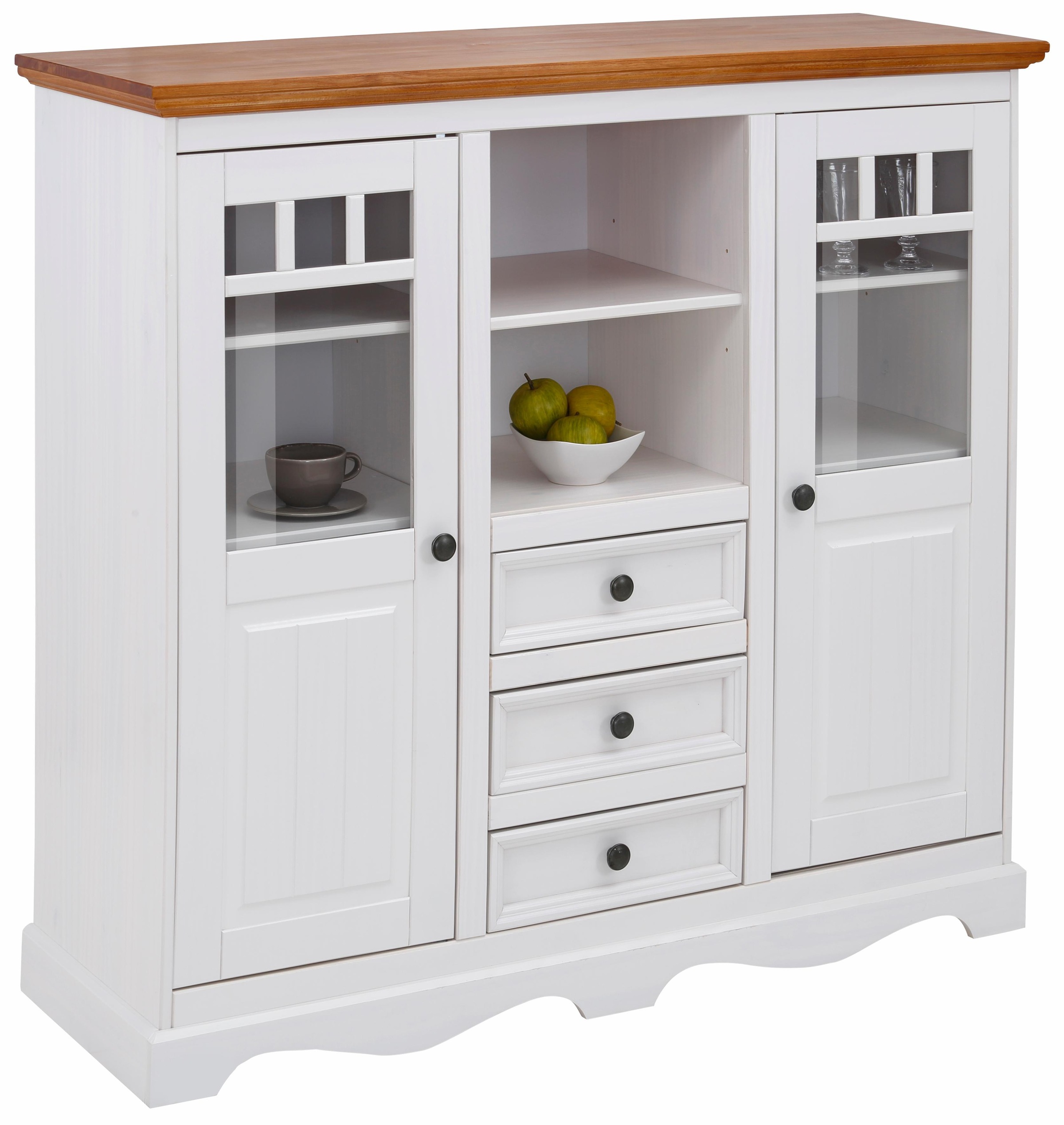 Image of GOODproduct Highboard "Melissa" Vitrine, Breite 132 cm