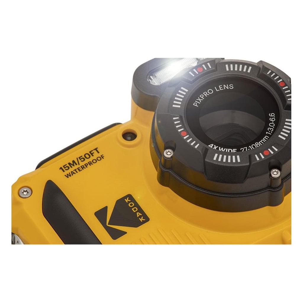 Kodak Outdoor-Kamera »PixPro WPZ2 Gelb«, 16,35 MP, WLAN (WiFi)