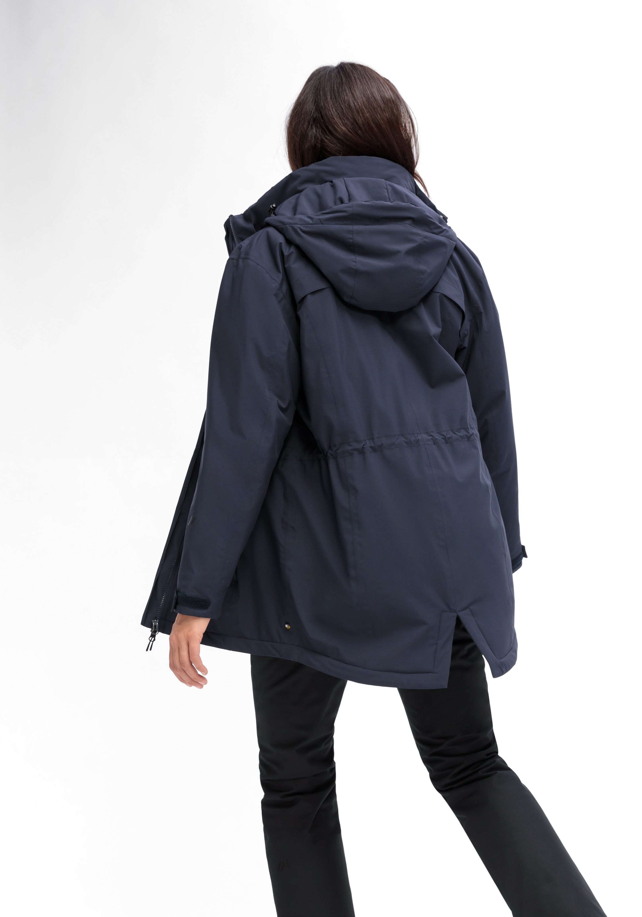 Maier Sports Funktionsmantel »Metor Coat W« Damen Mantel, Outdoormantel wind/wasserdicht, 4 geräumige Taschen