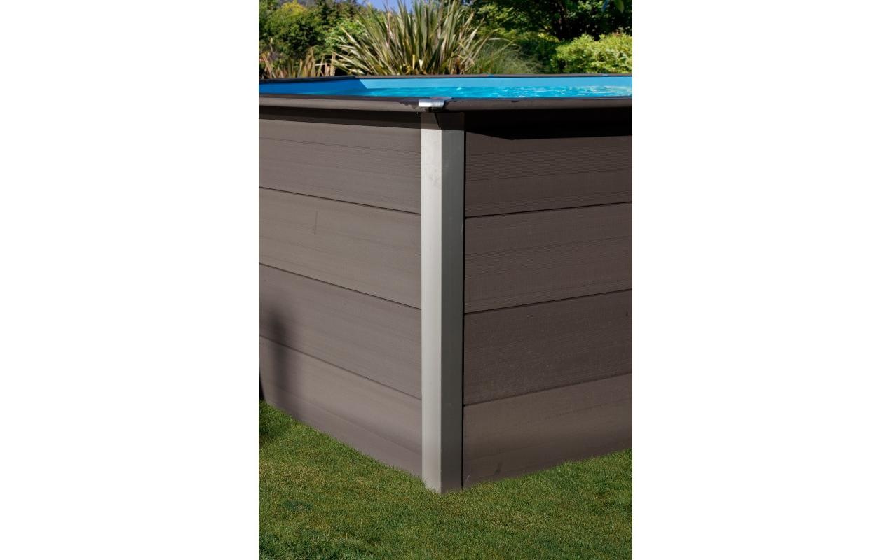 Gre Piscine ovale »Avantgarde« 6-tlg., Composite Pool, BxLxH: 386x804x124 cm