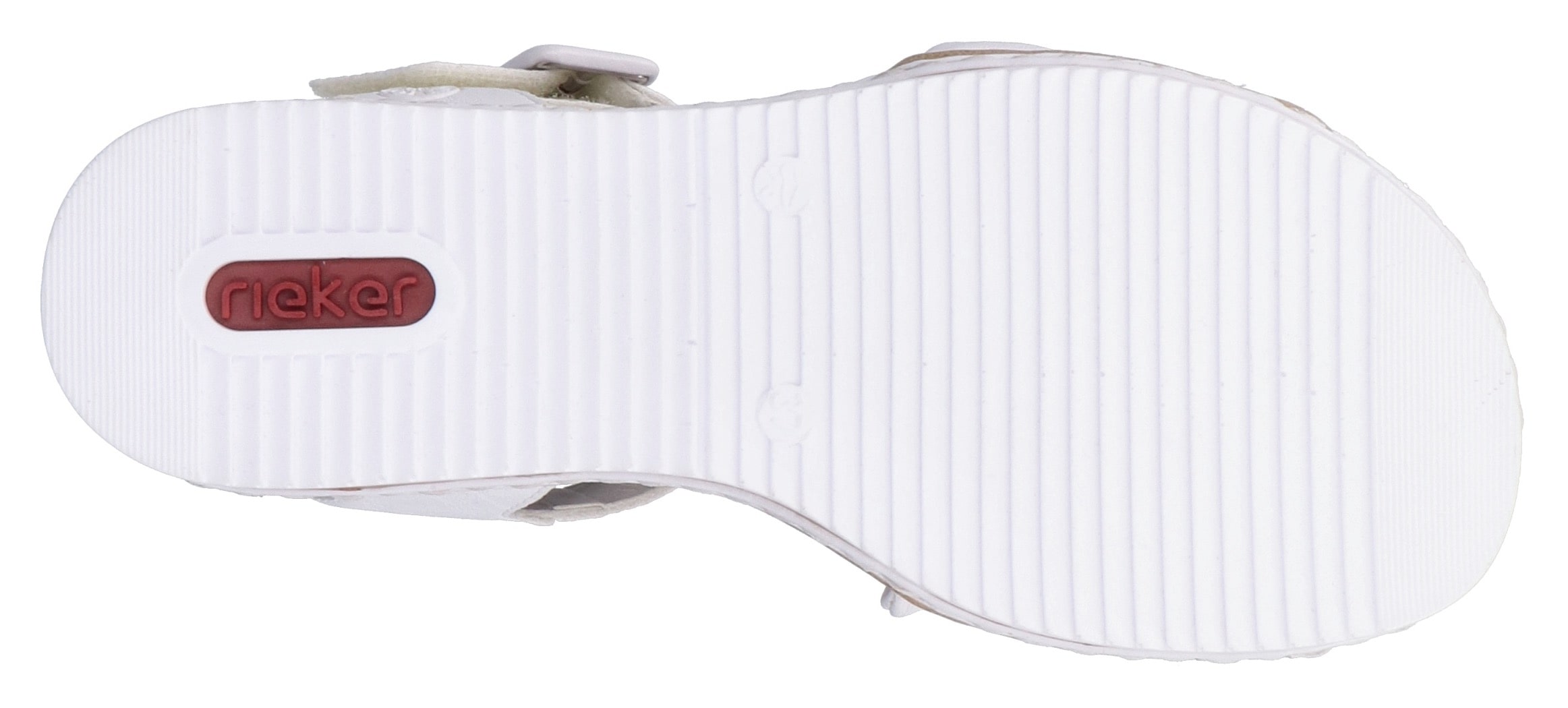 Rieker Sandales  Keilsandale, Sommerschuh, Urlaubsschuh mit Klettriemchen