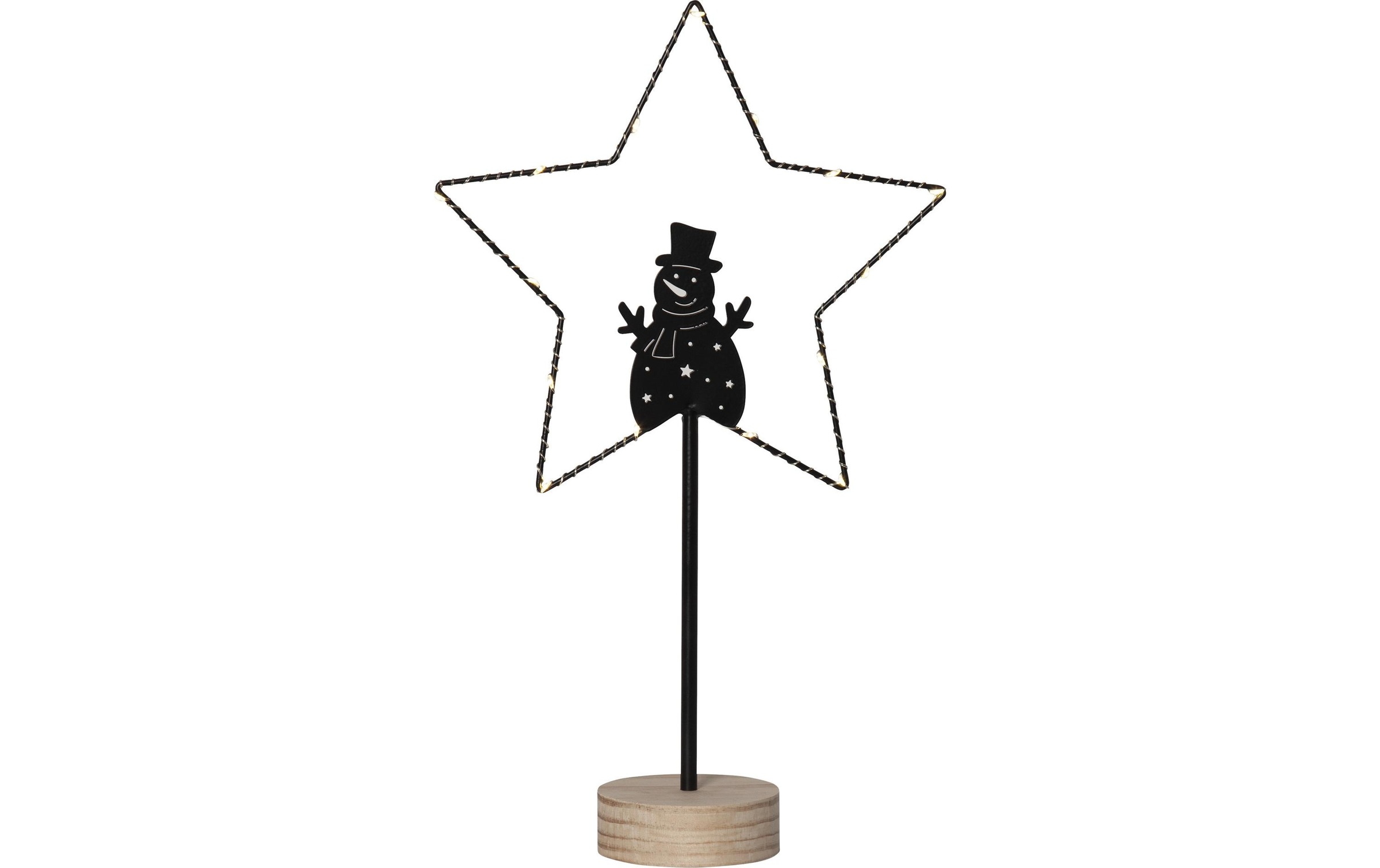 Image of LED Dekolicht "Schneemann Glimta 15 LED" warmweiss