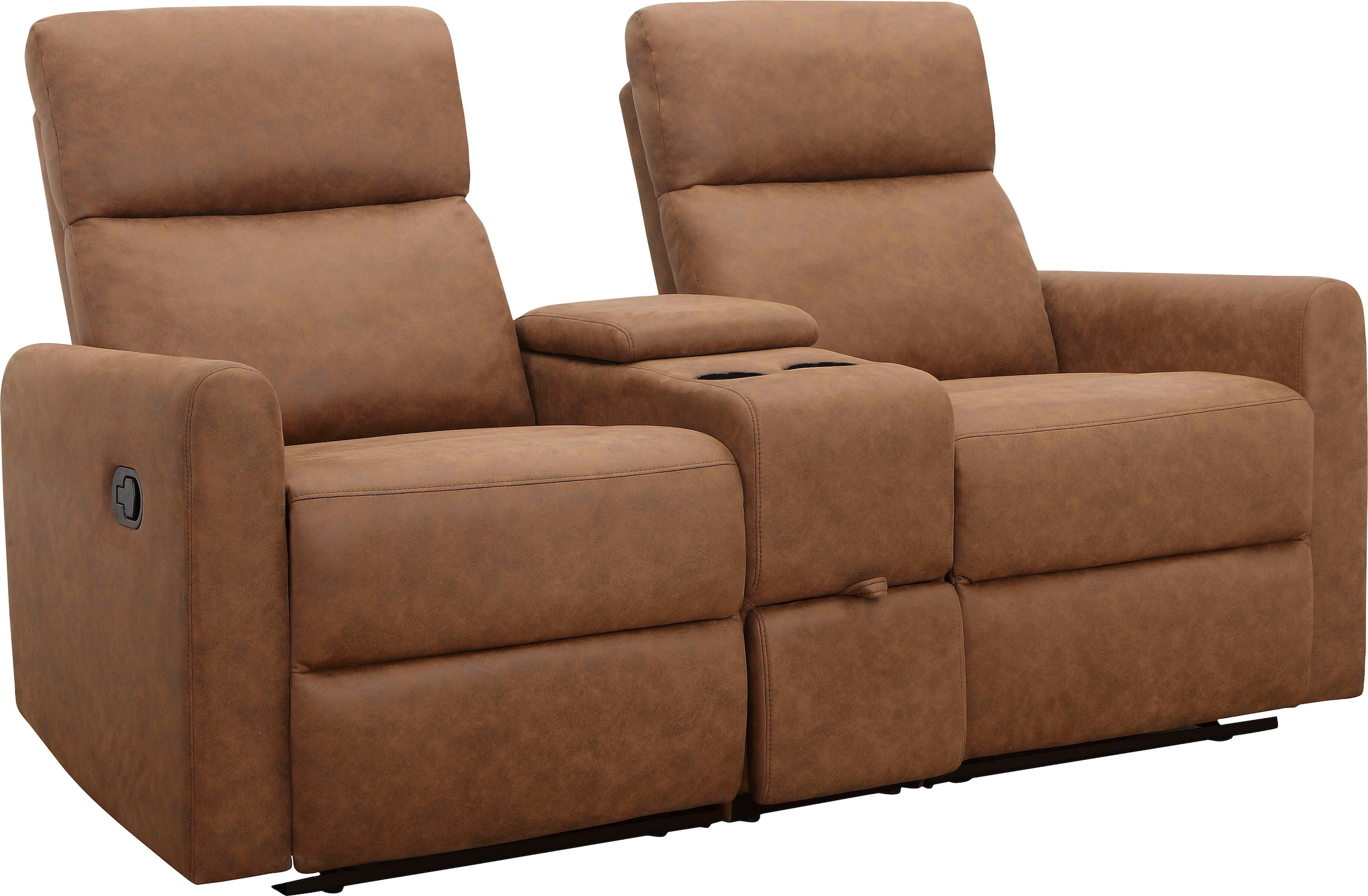 Home affaire 2-Sitzer »Daoulas, 2er-Kinosofa, TV-Sessel, Multimedia-Sofa«, Kinosofa mit Relaxfunktion, Getränkehalter und Stauraum