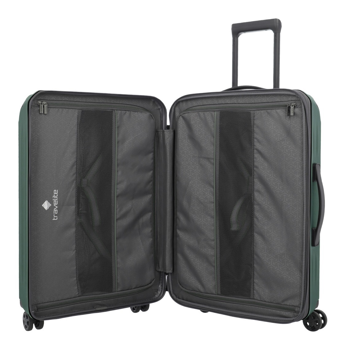 travelite Kit trolley »DYNAMIIC 3-teilig Hartschale« coque rigide ABS et extension de volume