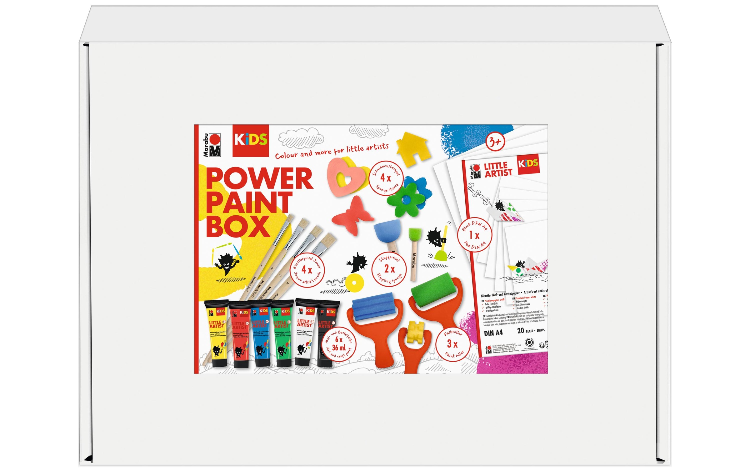 Marabu Kreativset »Kids Power Paint Box 6 x 36 ml«