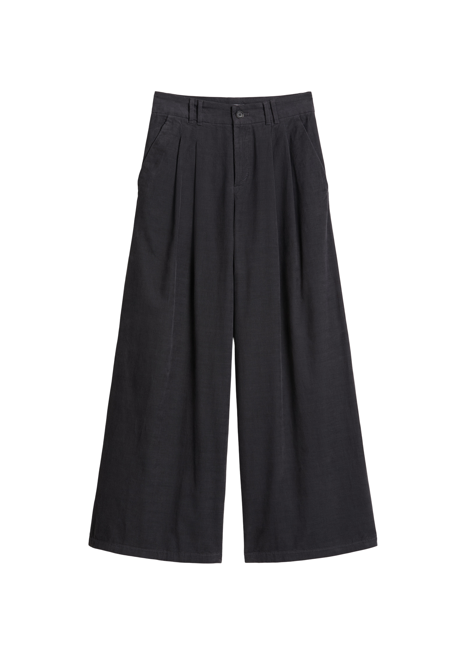 Marc O'Polo DENIM Pantalon en velours côtelé  9 : Plis sur la taille, large en coton biologique