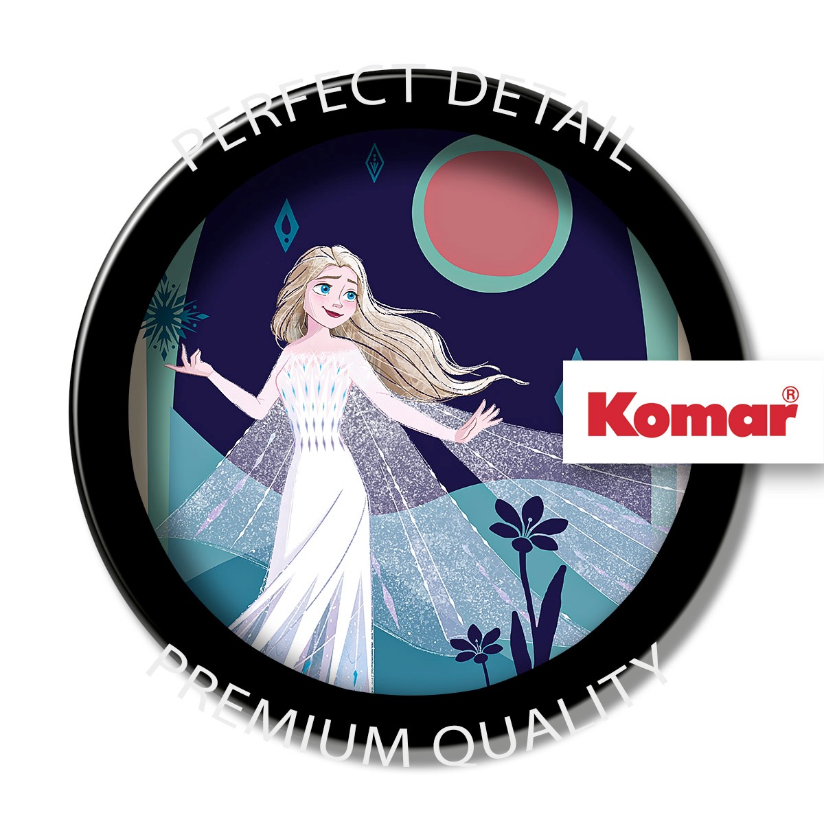 Komar Wandbild »Frozen Nocturnal Stroll« Disney Set, 1 Stk. tlg. 40 x 50 cm (Breite x Höhe) - Kinderzimmer, Dekoration