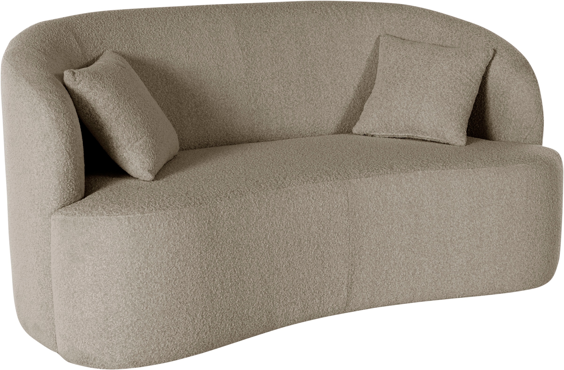 Image of LeGer Home by Lena Gercke 2-Sitzer »Dilara«, gerundete Rückenlehne und Front, in 3 Bezugsqualitäten, auch in Bezugsqualität Bouclé bei Ackermann Versand Schweiz