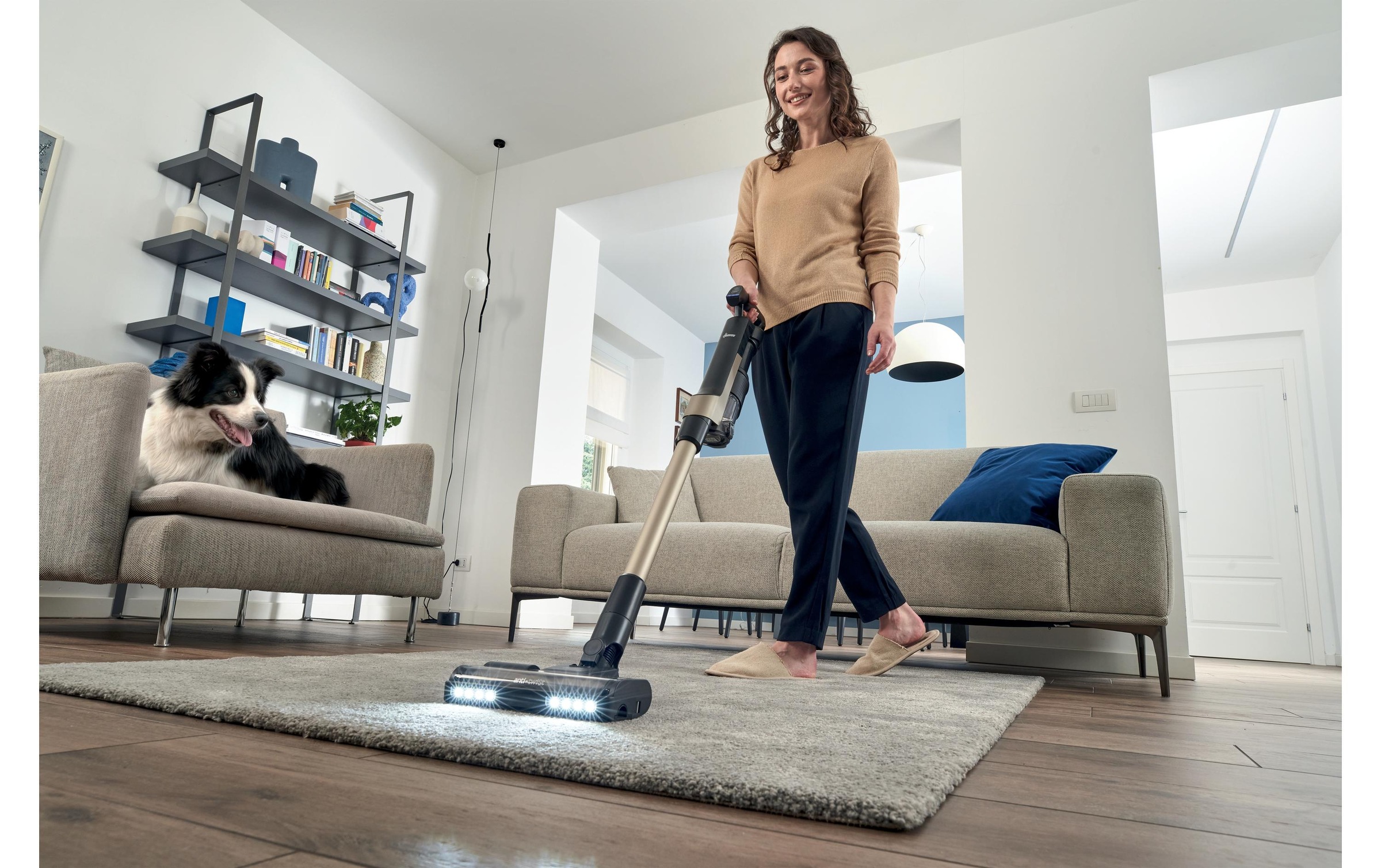 Hoover Akku-Hand-und Stielstaubsauger »HF210PP 11 Akku Trocken EPA Beutellos 1 l 165 W« 2-in-1-Stabstaubsauger mit ULTRA COMPACT X3-Technologie