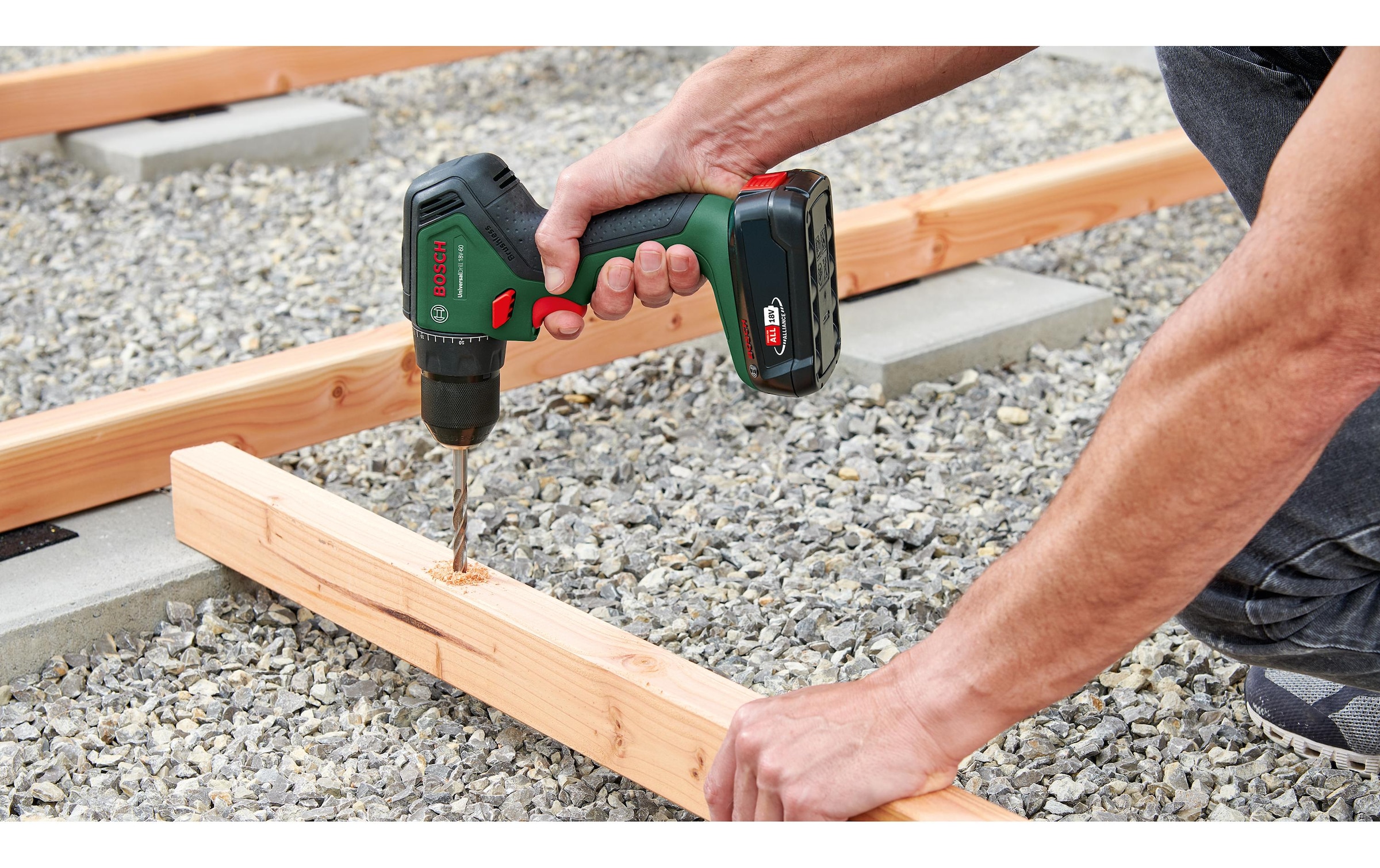 BOSCH Bohrschraube »UniversalDrill 18V-60« ohne Akku und Ladegerät, 18 Volt System
