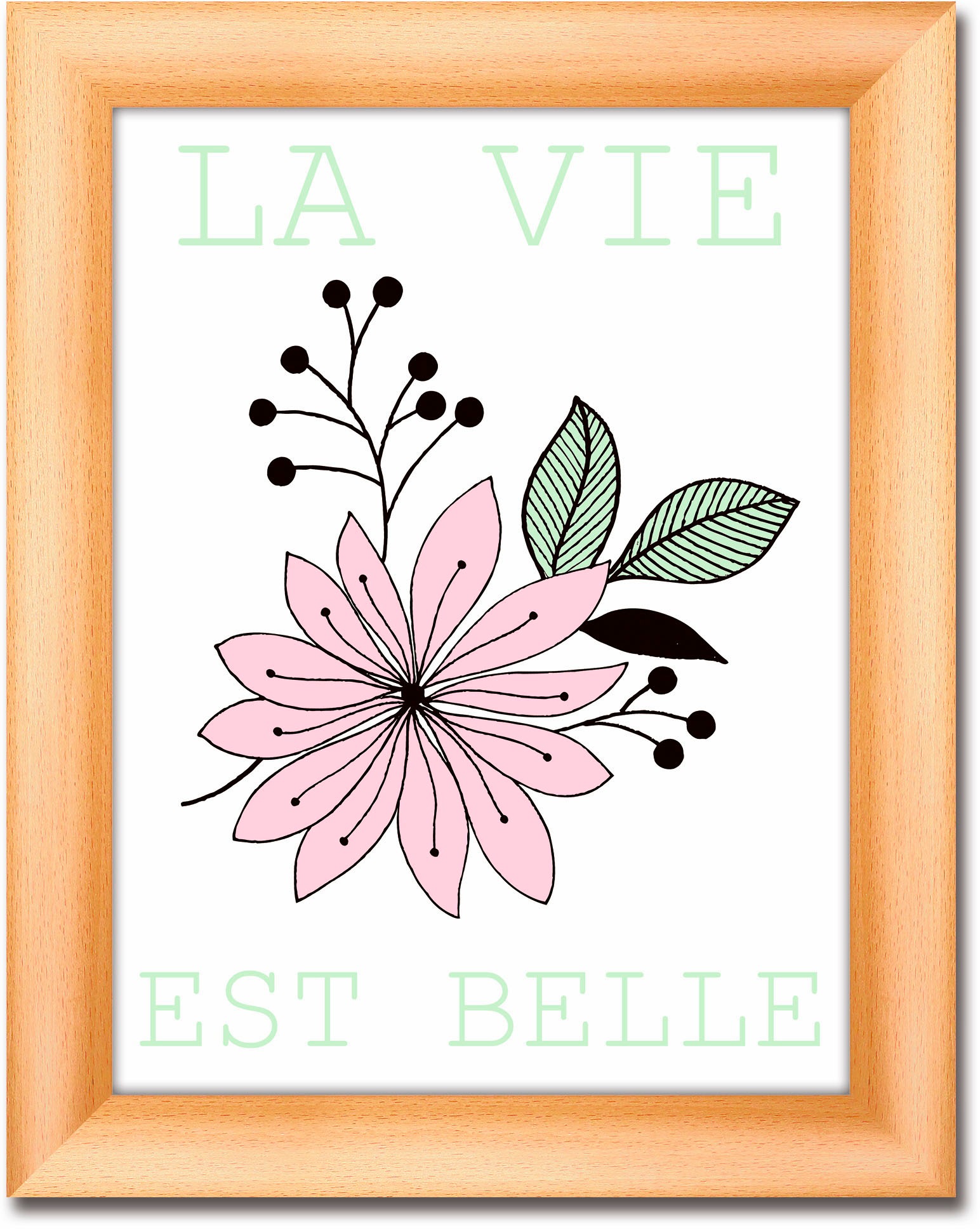 Image of Artland Wandbild »Das Leben ist schön«, Blumen, (1 St.) bei Ackermann Versand Schweiz