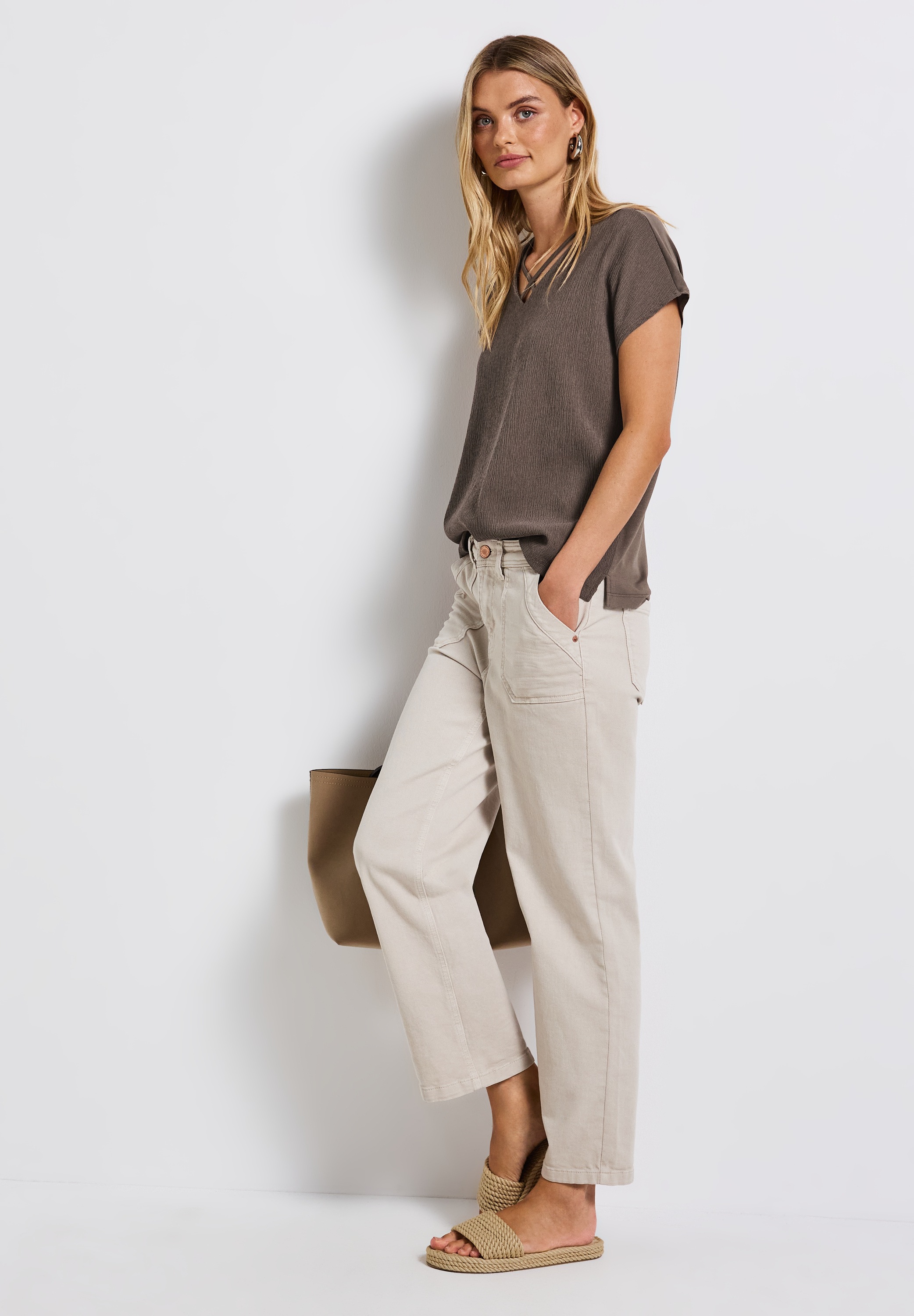 STREET ONE Shirttop, mit Struktur