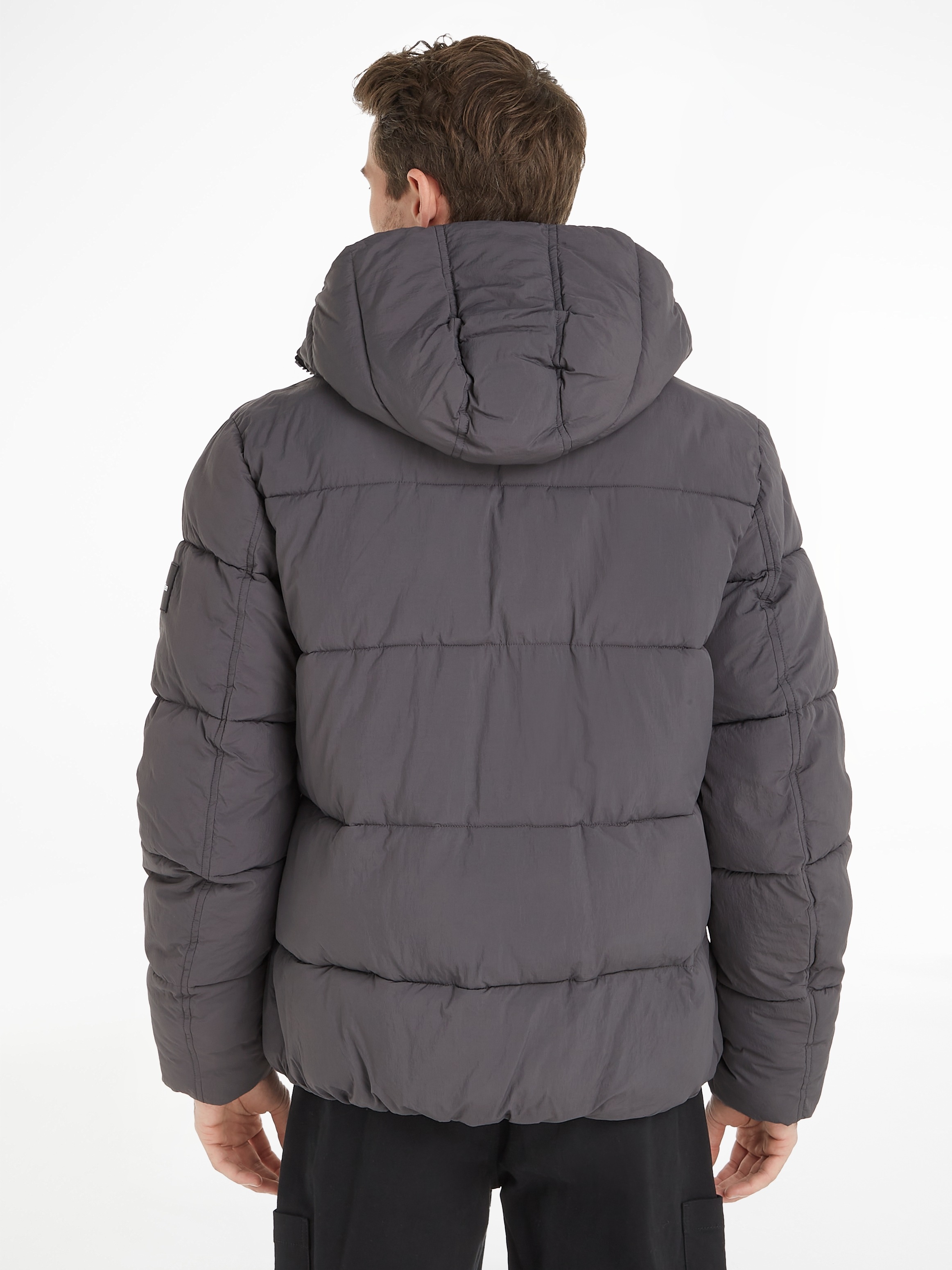 Calvin Klein Steppjacke, mit Kapuze, mit Stehkragen