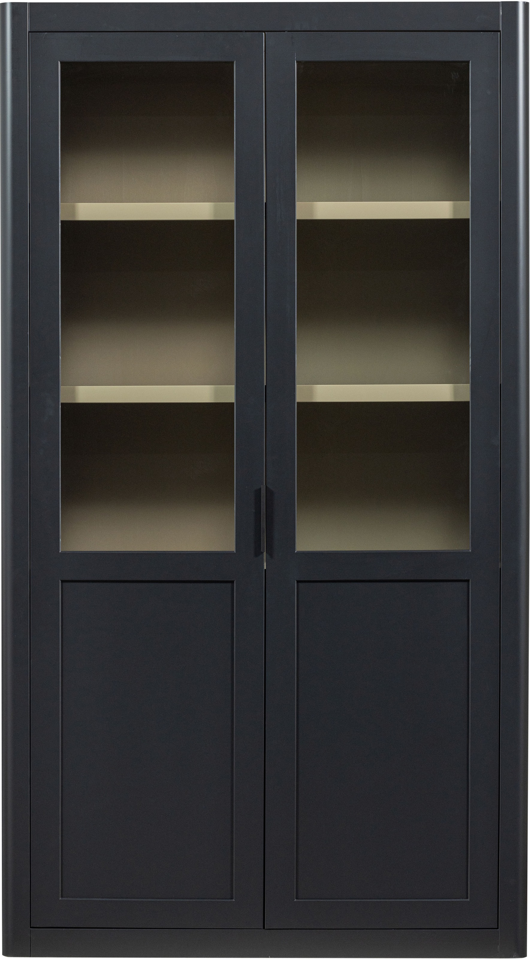 WOOOD Vitrine »Gunnar FSC®-Kiefernholz mit Glasstüren H 217 x B 120 x T 48 cm« Tragkraft 150 kg gesamt, Pfleigleicht, wasserbasierter Schutzlack