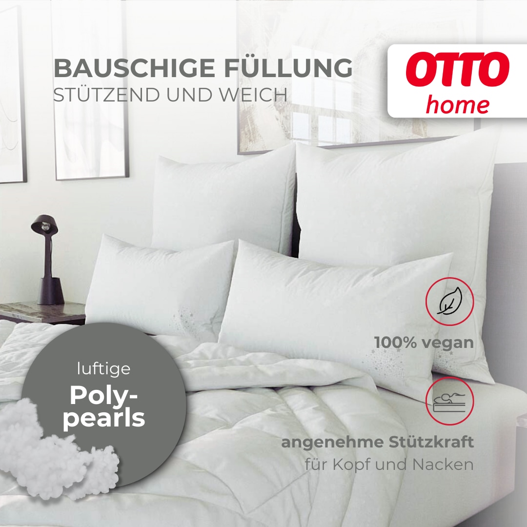 GOODproduct Microfaserkissen »Baca, Kopfkissen 40x80 cm und 80x80 cm« Füllung: 6D-Hohlfaser Bezug: Polyester 1 Stk. tlg. Kissen, mit edlem Sternenaufdruck