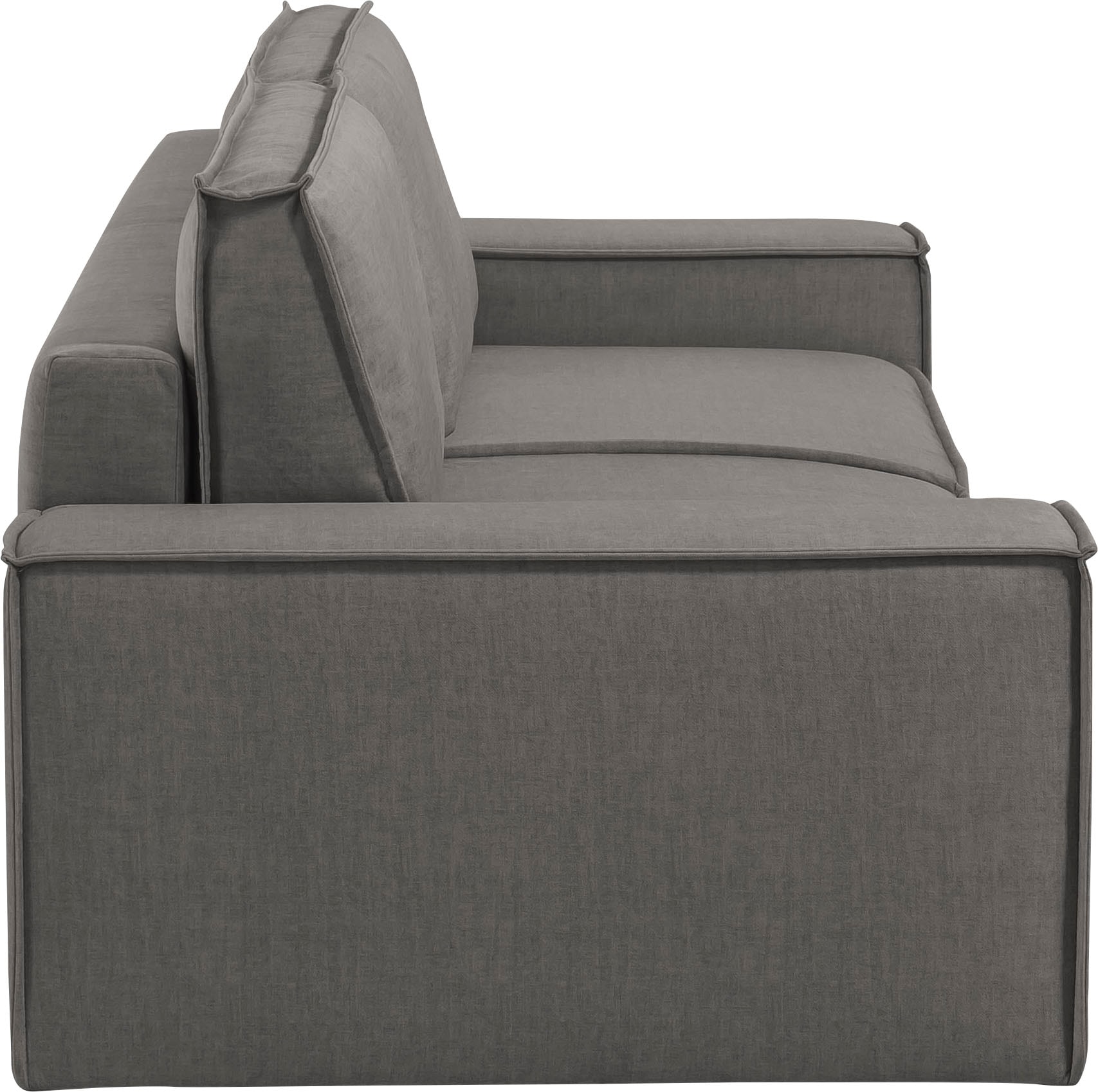 GOODproduct 3-places »SHERWOOD Samtvelours Schlafsofa (257cm)« fonction couchage avec coffre (env. 136/200cm)