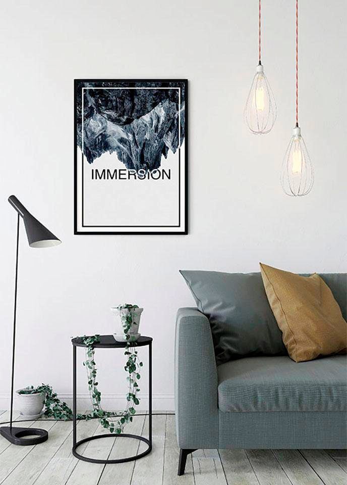 Komar Poster »Immersion Steel«, Abstrakt-Sprüche & Texte, (Packung, 1 St.,  Anzahl Teile 1), Kinderzimmer, Schlafzimmer, Wohnzimmer bequem kaufen