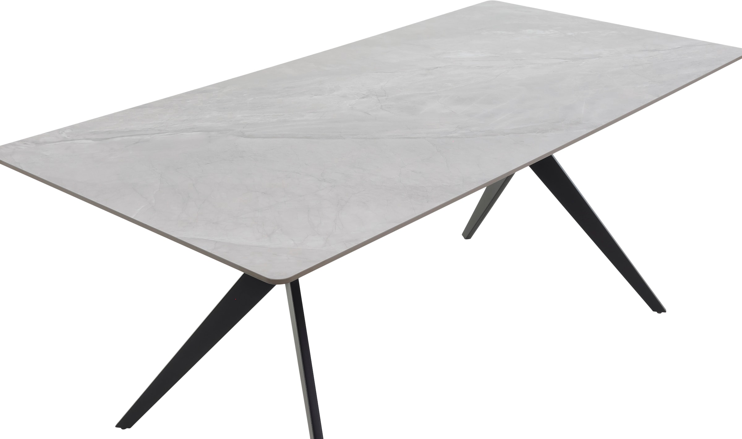 HELA Essgruppe »ISAR« Set, 5 tlg. 5tlg., Marmoroptik (glänzend), Schwingstuhl, Federkorb