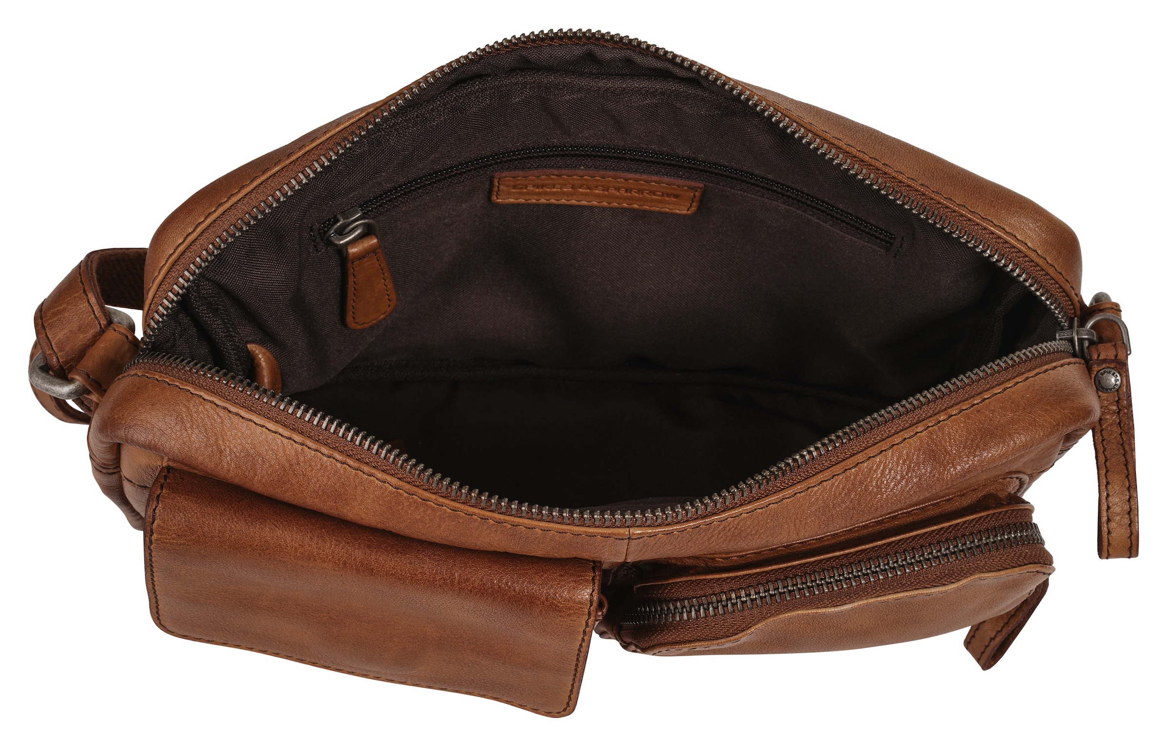 Spikes & Sparrow Umhängetasche »SPIKES & SPARROW Damen echt Leder« echt Leder