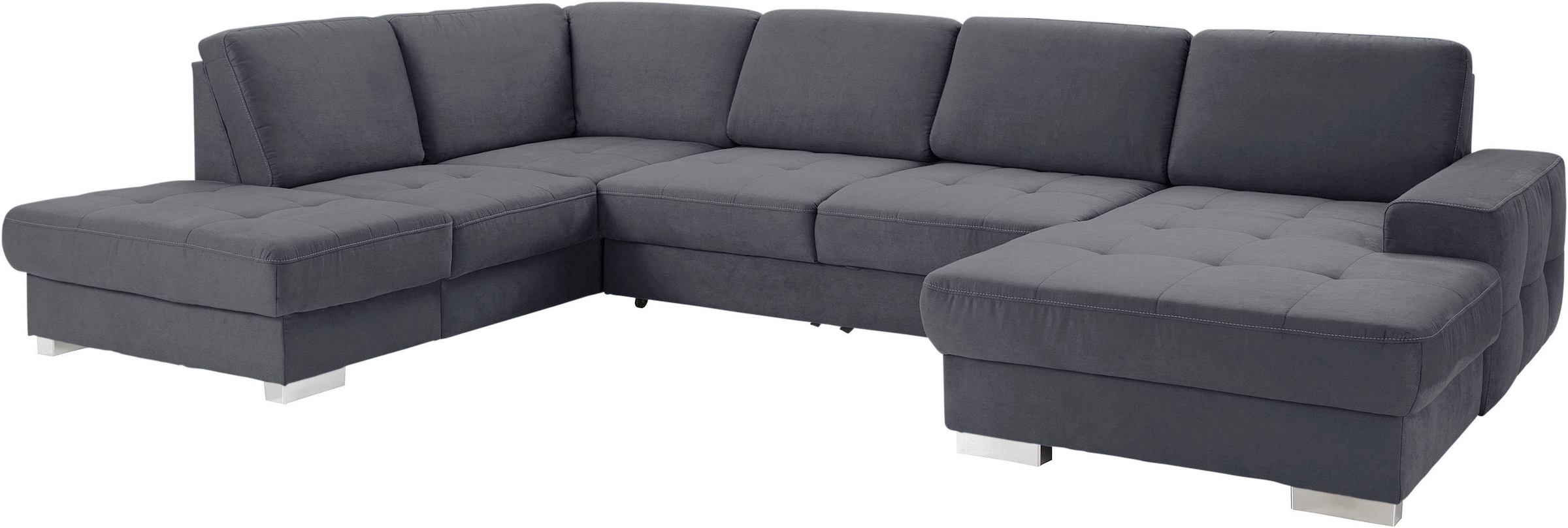 sit&more Wohnlandschaft »Santorini U-Form«, mit Federkern und Sitztiefenverstellung, wahlweise mit Bettfunktion
