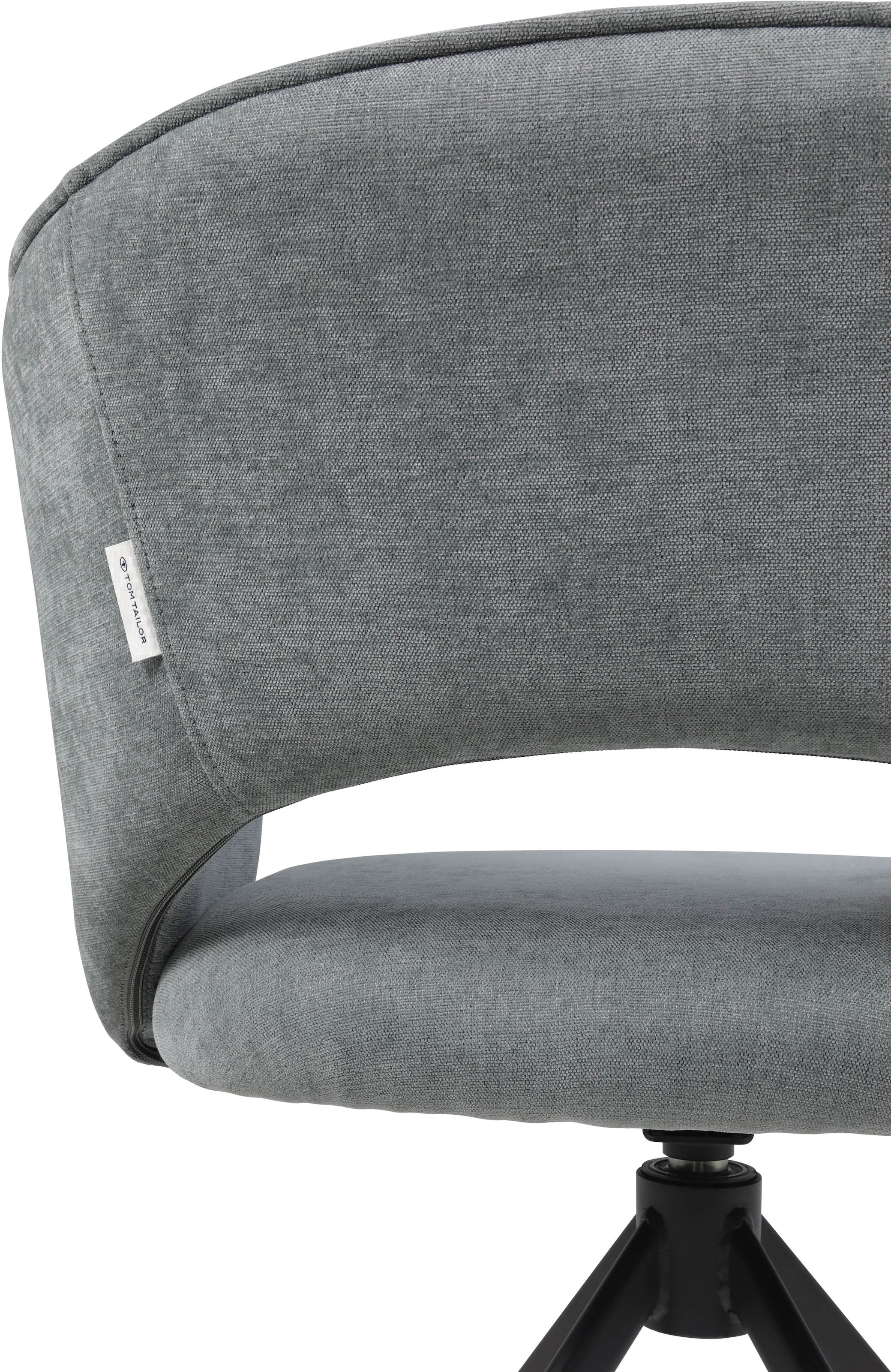 TOM TAILOR HOME Armlehnstuhl »CURVY ARMCHAIR« (Set) 2 Stk.mit Armlehnen, drehbar, Rückholfunktion, Rückenausschnitt