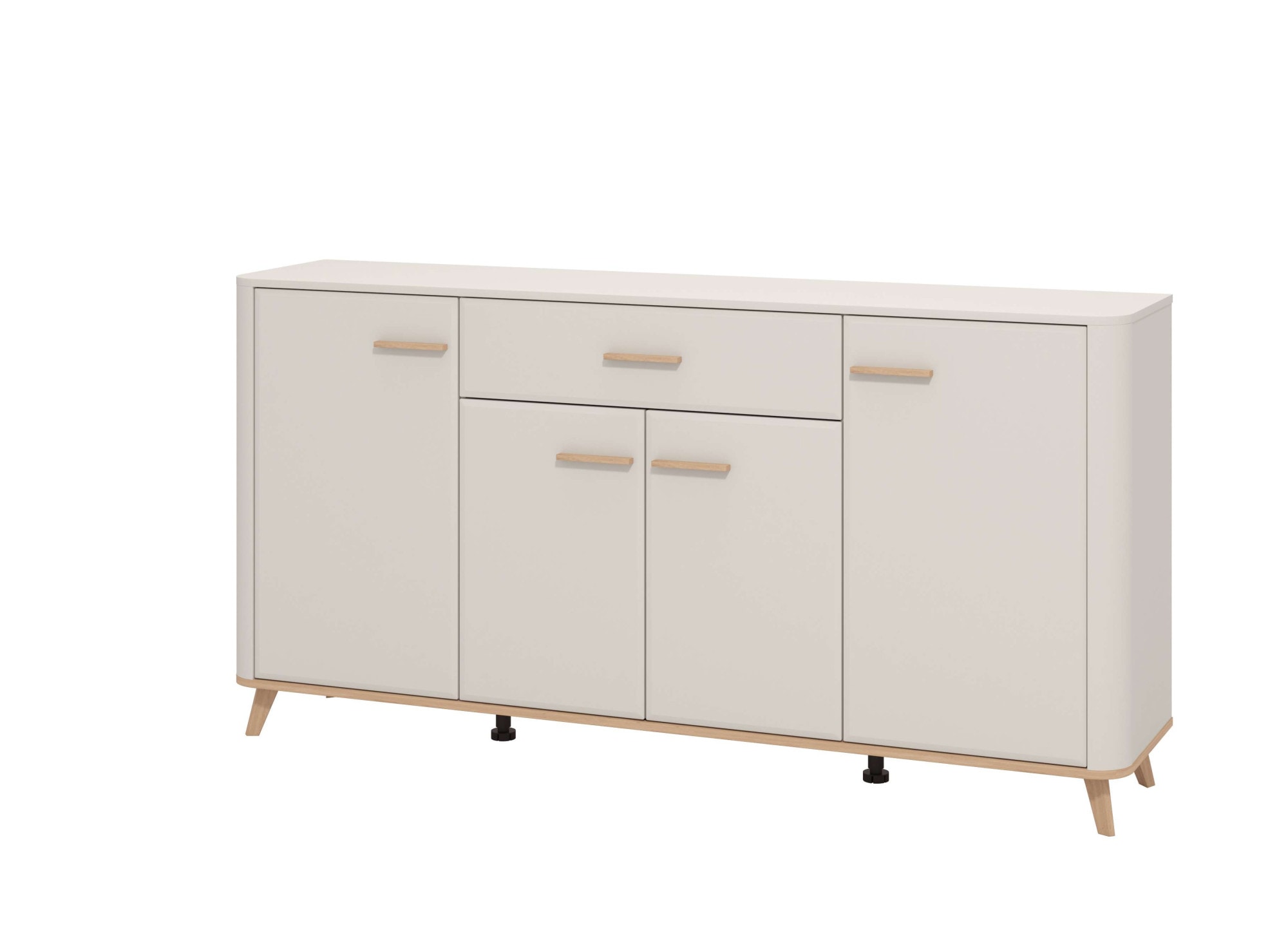 Image of Home affaire Sideboard "Darwen Kombikommode, Sideboard, Schubladenkommode" Abgerundete Kanten, matte Kaschmir-Oberflächen, Masse: 179,5x40x90,5 cm