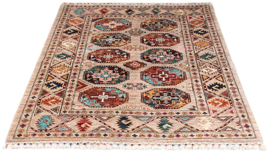 Image of morgenland Orientteppich »Ziegler - Ariana - 157 x 106 cm - hellbraun«, rechteckig, 6 mm Höhe, Wohnzimmer, Handgeknüpft, Einzelstück mit Zertifikat bei Ackermann Versand Schweiz