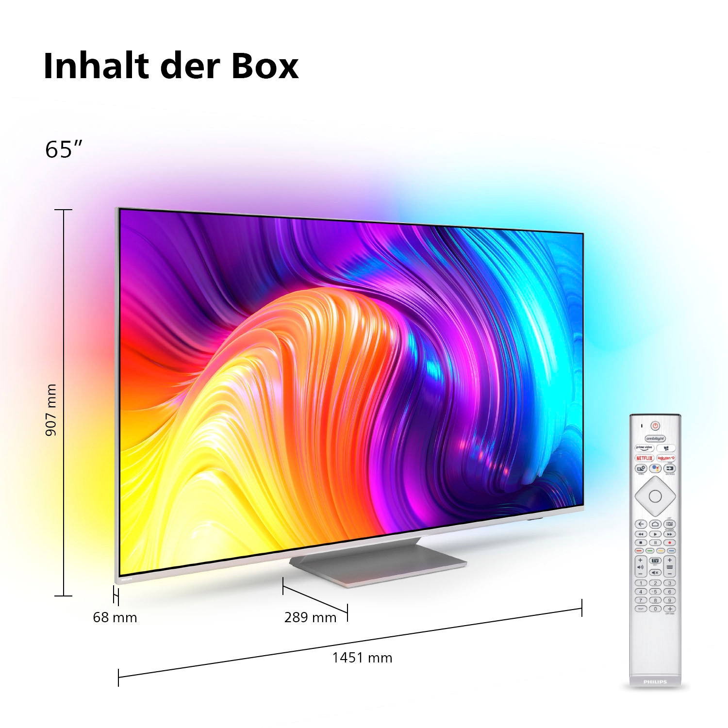 Philips LED-Fernseher »65PUS8807/12«, 4K Ultra HD, Android TV-Smart-TV-Google TV