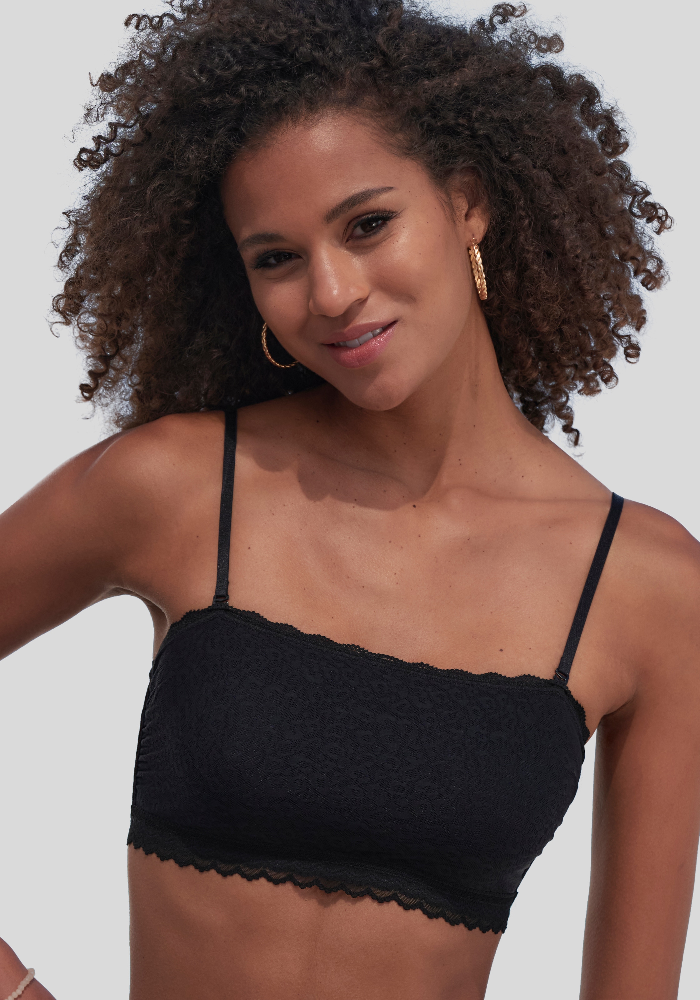 Image of Vivance Bralette-BH ohne Bügel, in Bandeau-Schnittform, mit 2 Tragevarianten