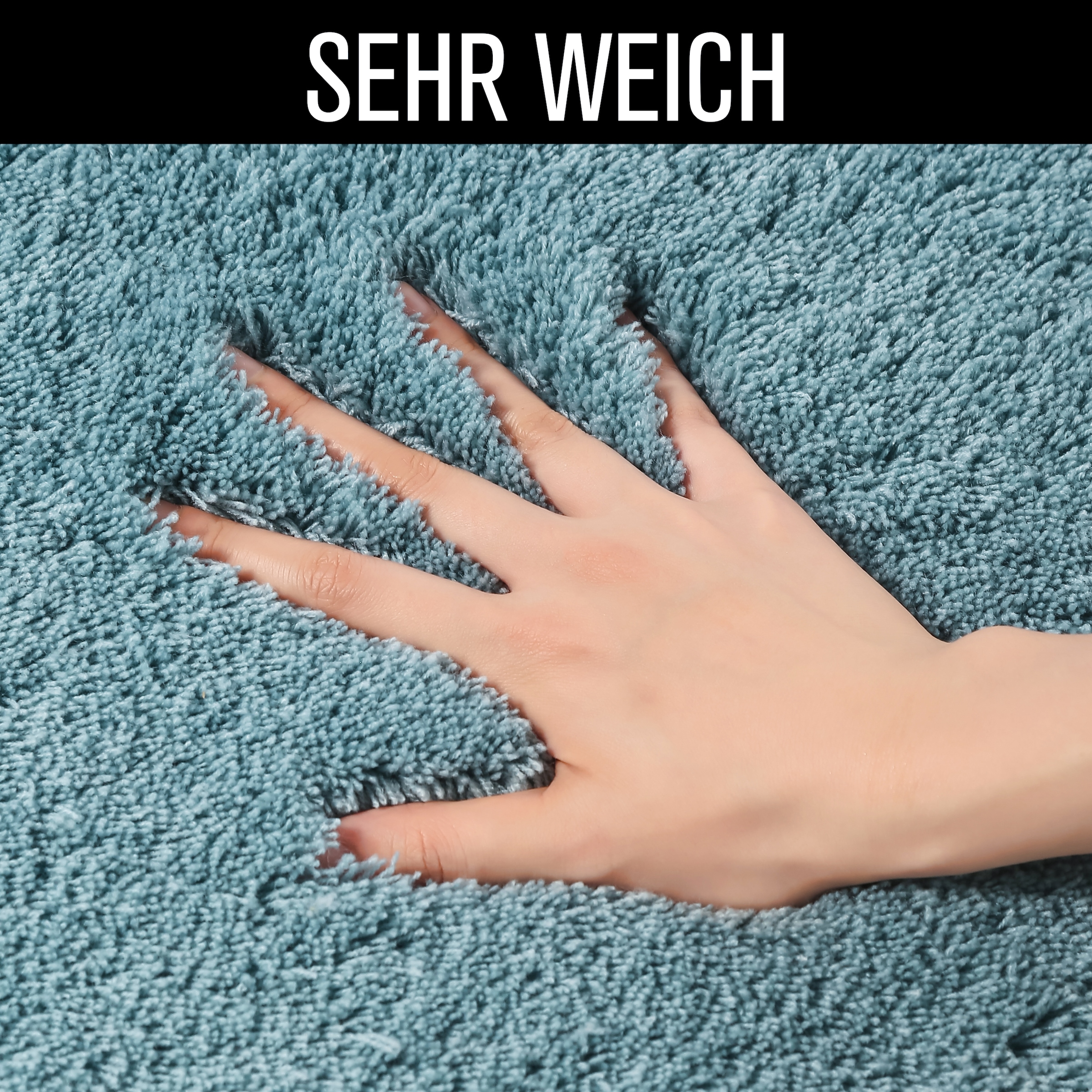 Möve Tapis de bain »Loft, Badvorleger, Badezimmer Teppich« Höhe 30 mm Badteppich, Badematten auch als 2 teiliges Set & rund