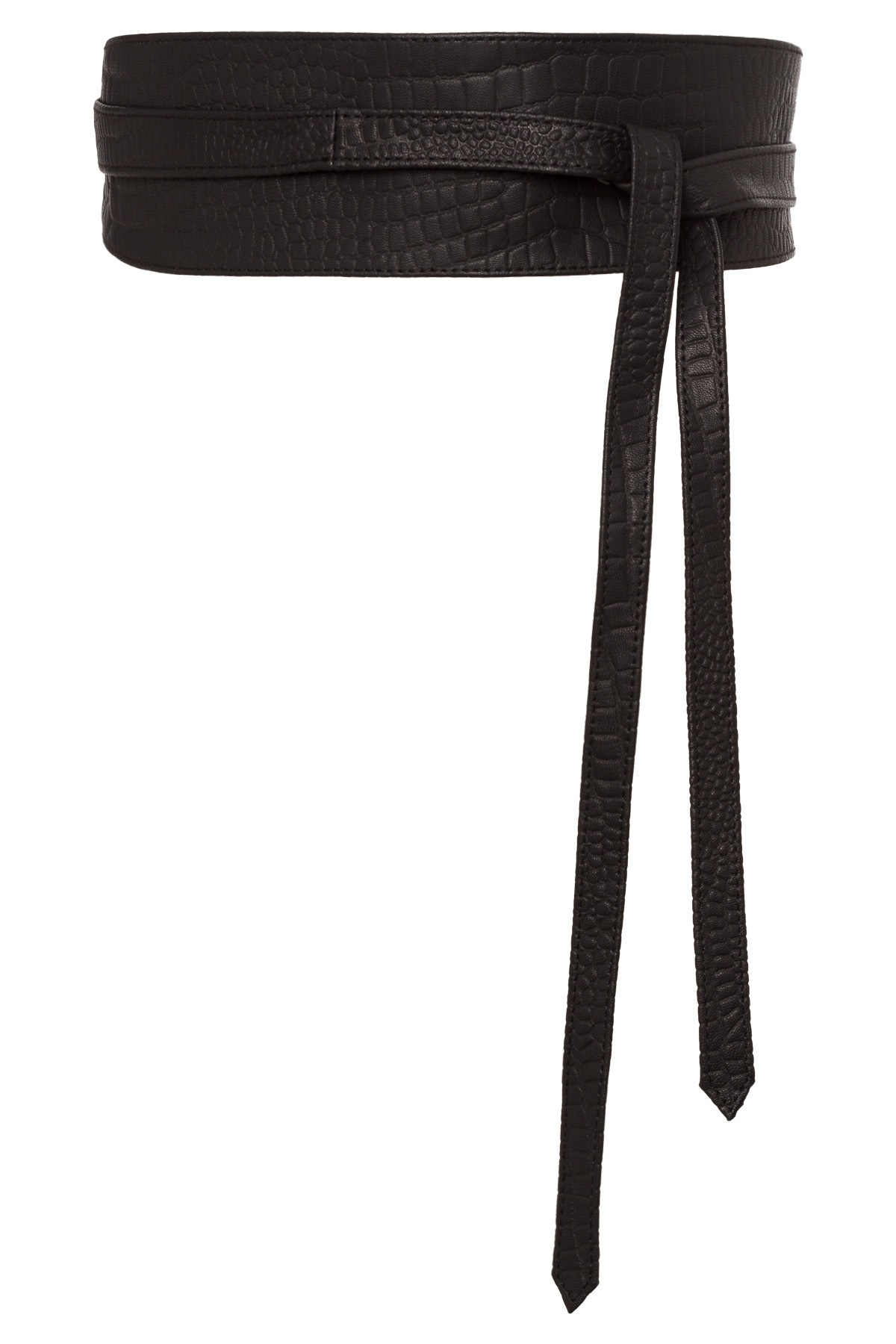 Embossed Obi Belt Active