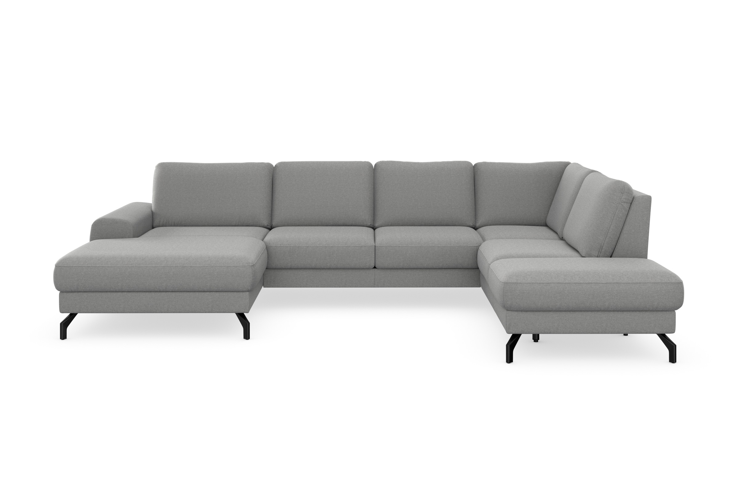 sit&more Wohnlandschaft »Cinturo U-Form« inklusive Sitztiefenverstellung und Federkern, Sitzhöhe 45 cm