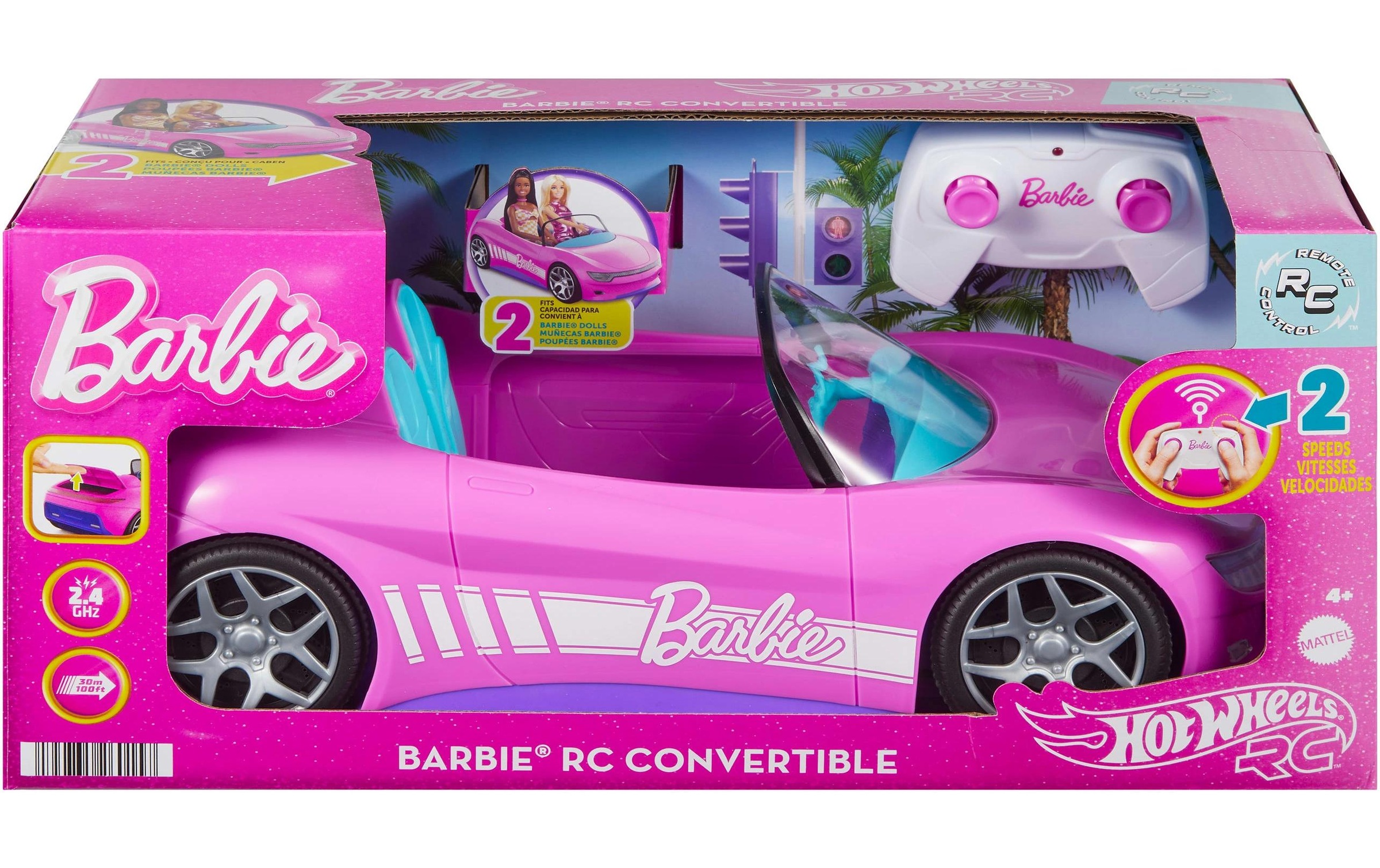 Hot Wheels Voiture-jouet »Auto Hot Wheels Barbie Cabrio RC«