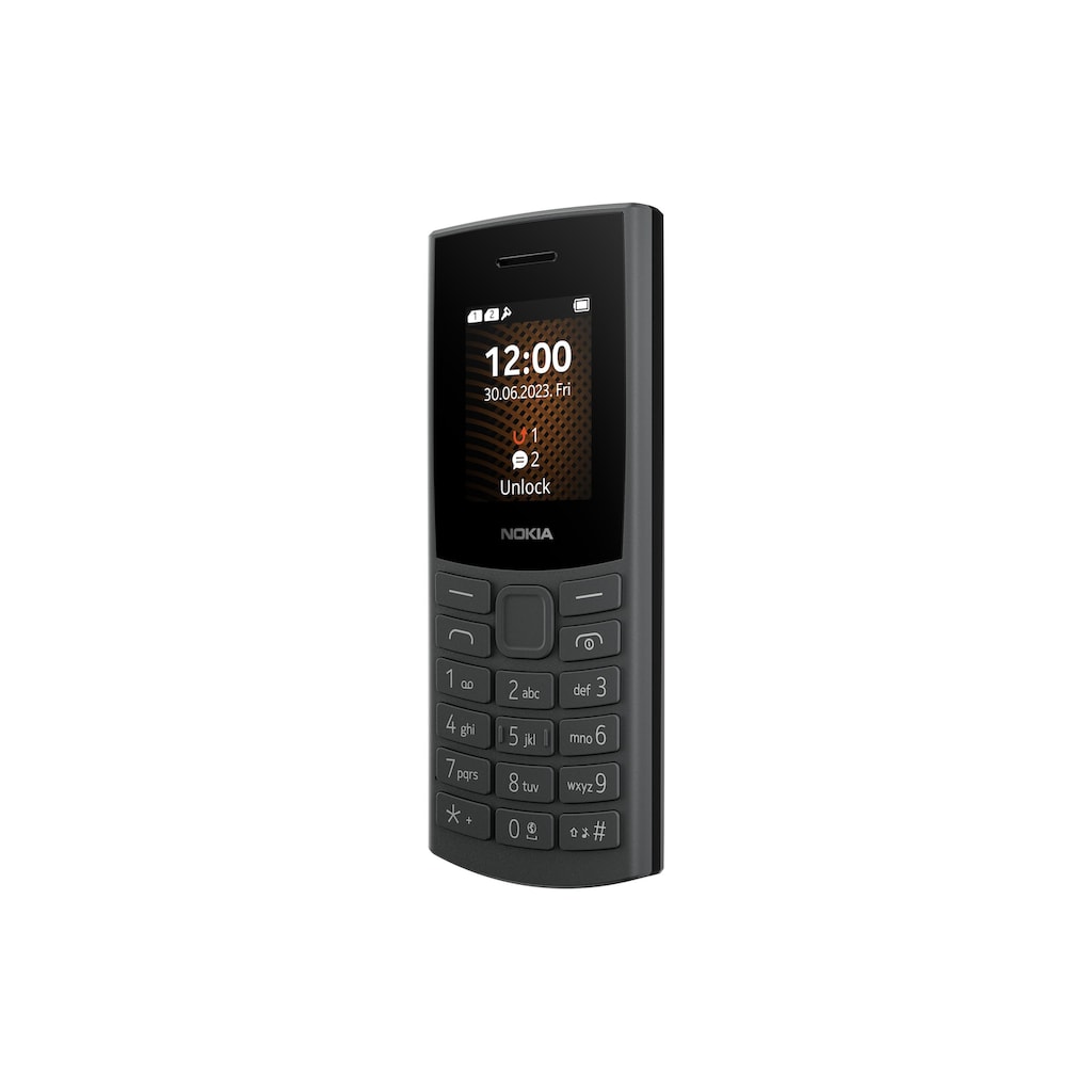 Nokia Smartphone »105 4G 128MB schwarz«, Grau, 4,47 cm/1,77 Zoll, 128 GB Speicherplatz