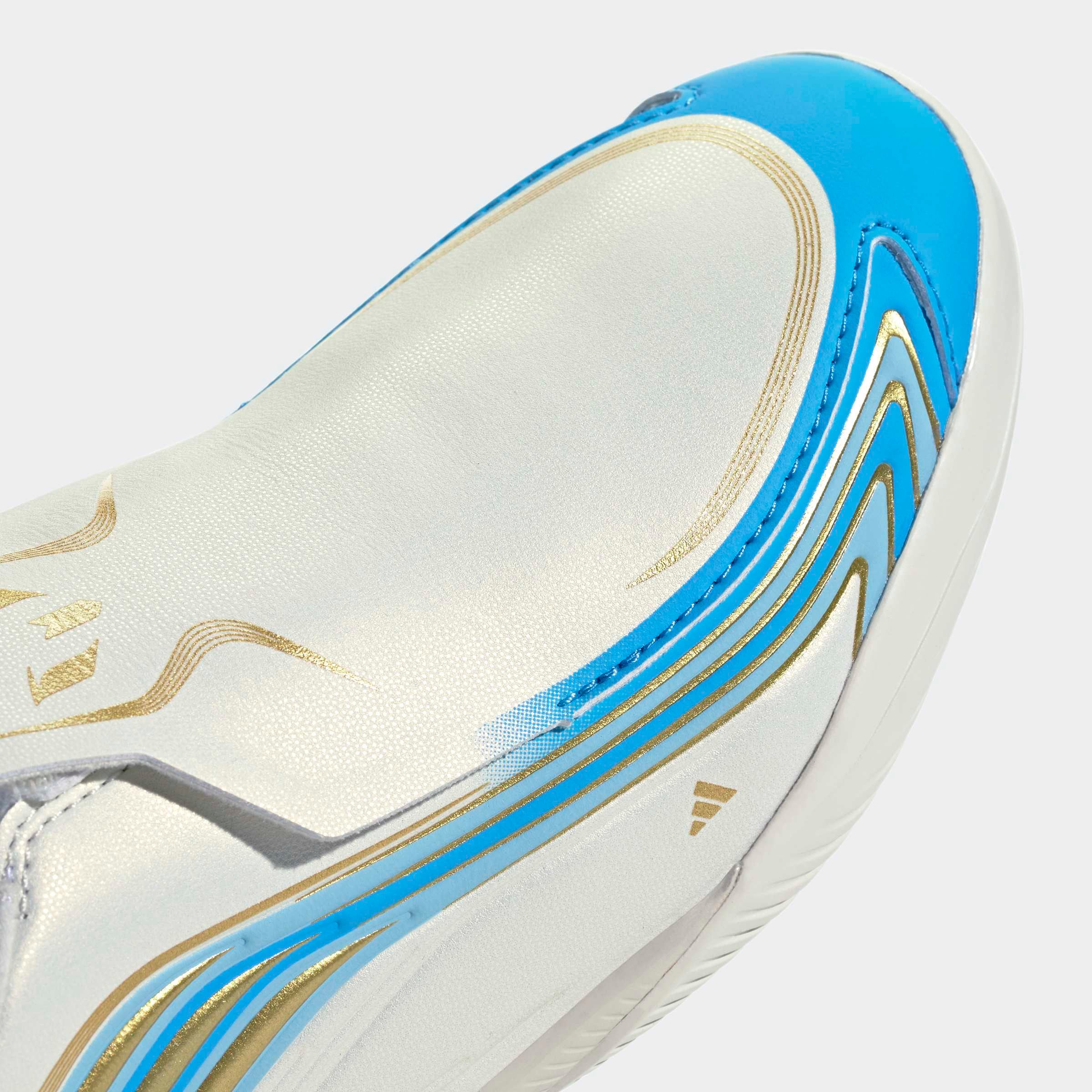 adidas Performance Chaussure de football »F50 MESSI LEAGUE KIDS , HALLENBÖDEN, OHNE SCHNÜRSENKEL«  pour sol de salle, pour adolescents et enfants