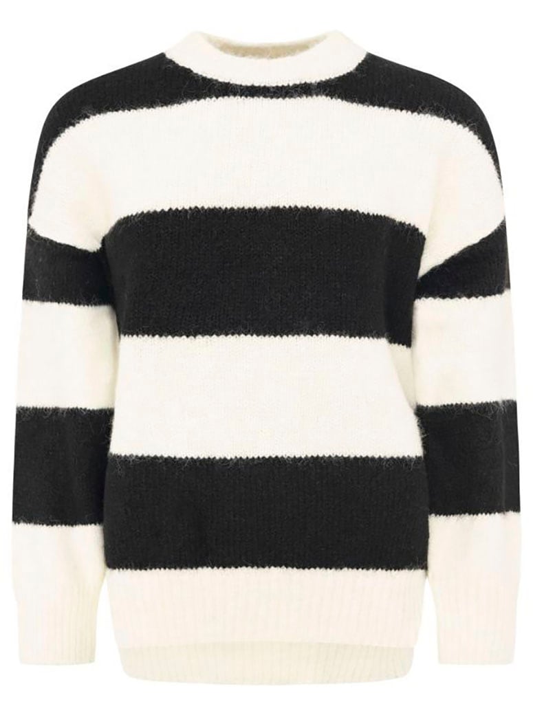Zwillingsherz Pull en tricot »"Blockstreifen"« Rundhalsausschnitt,  mit breiten Streifen und Wollanteil
