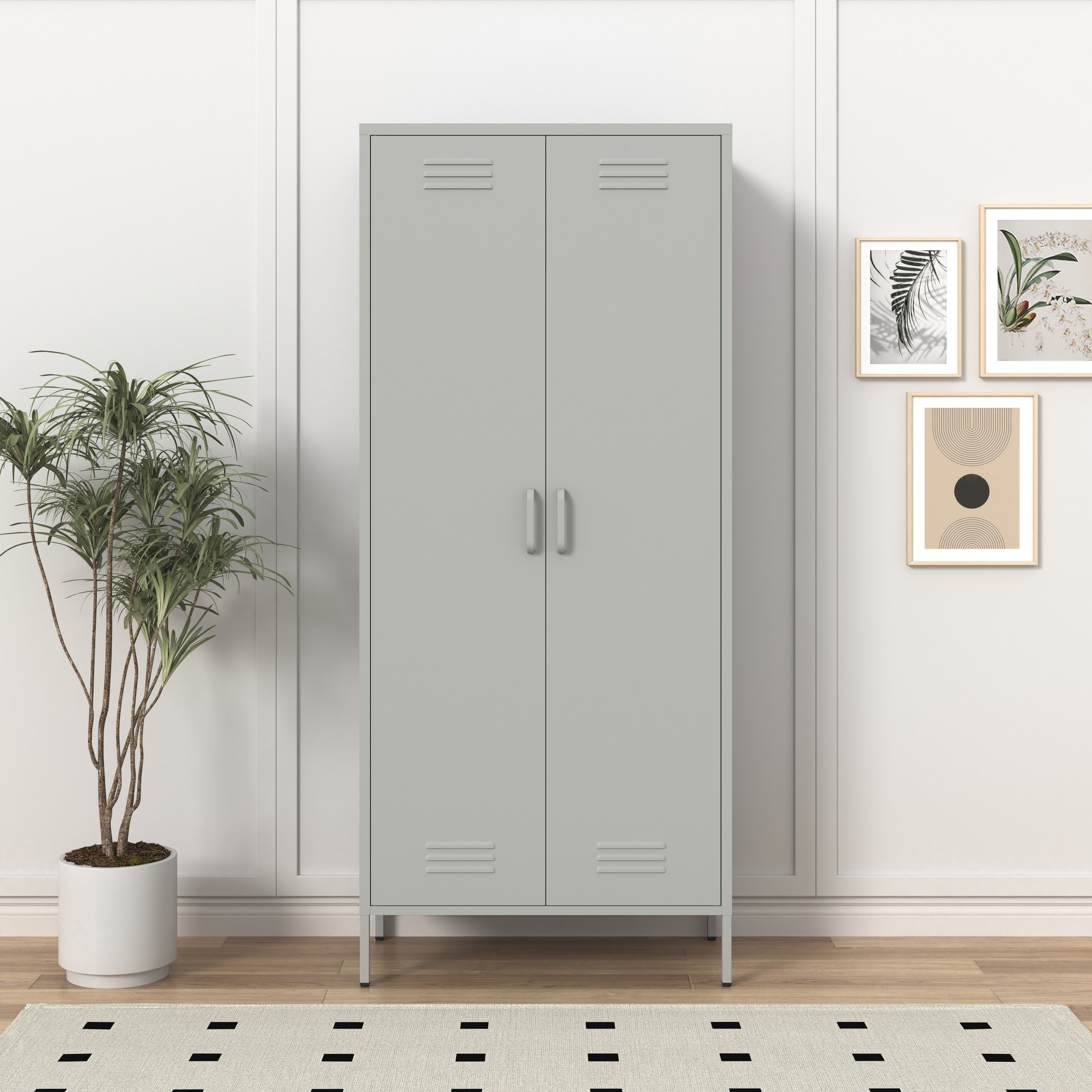 Image of GOODproduct Drehtürenschrank "Kleiderschrank Schrank Metallschrank Mehrzweckschrank Siena Spind" in 4 Farben aus Metall, in der Höhe verstellbar, abschliessbar Topseller Otto´s Choice
