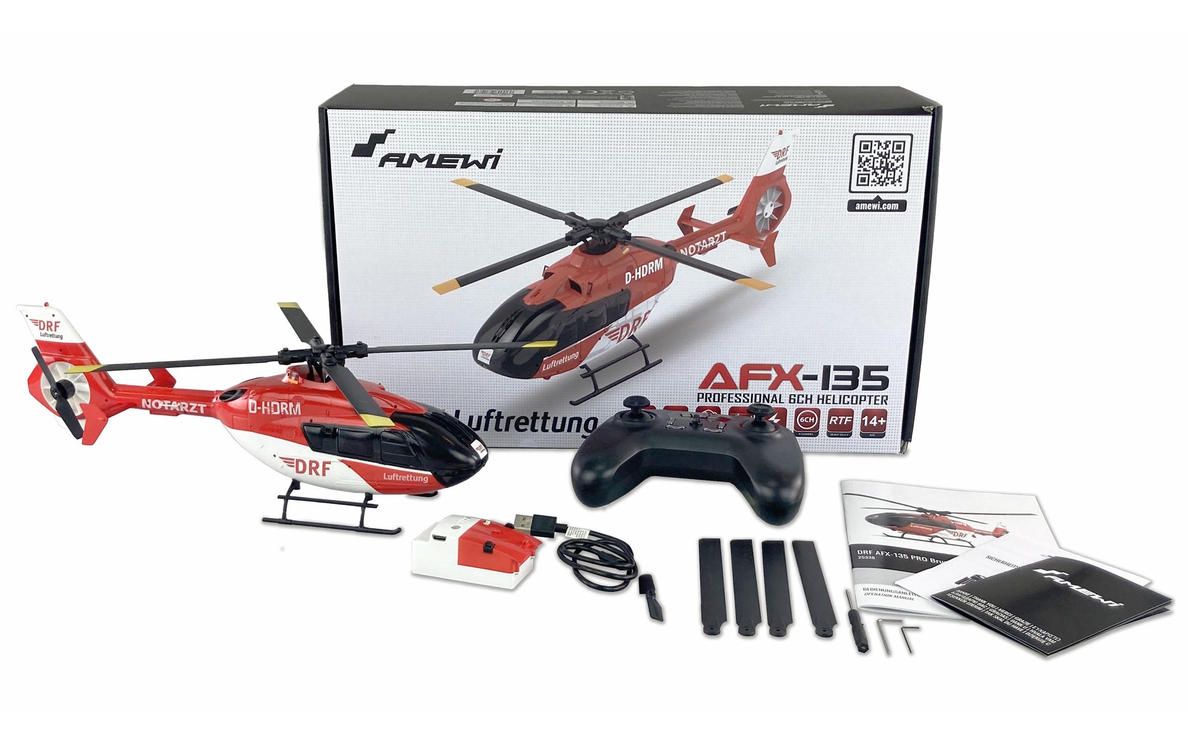 Amewi RC-Helikopter "AFX-135 Pro Brushless CP RTF"