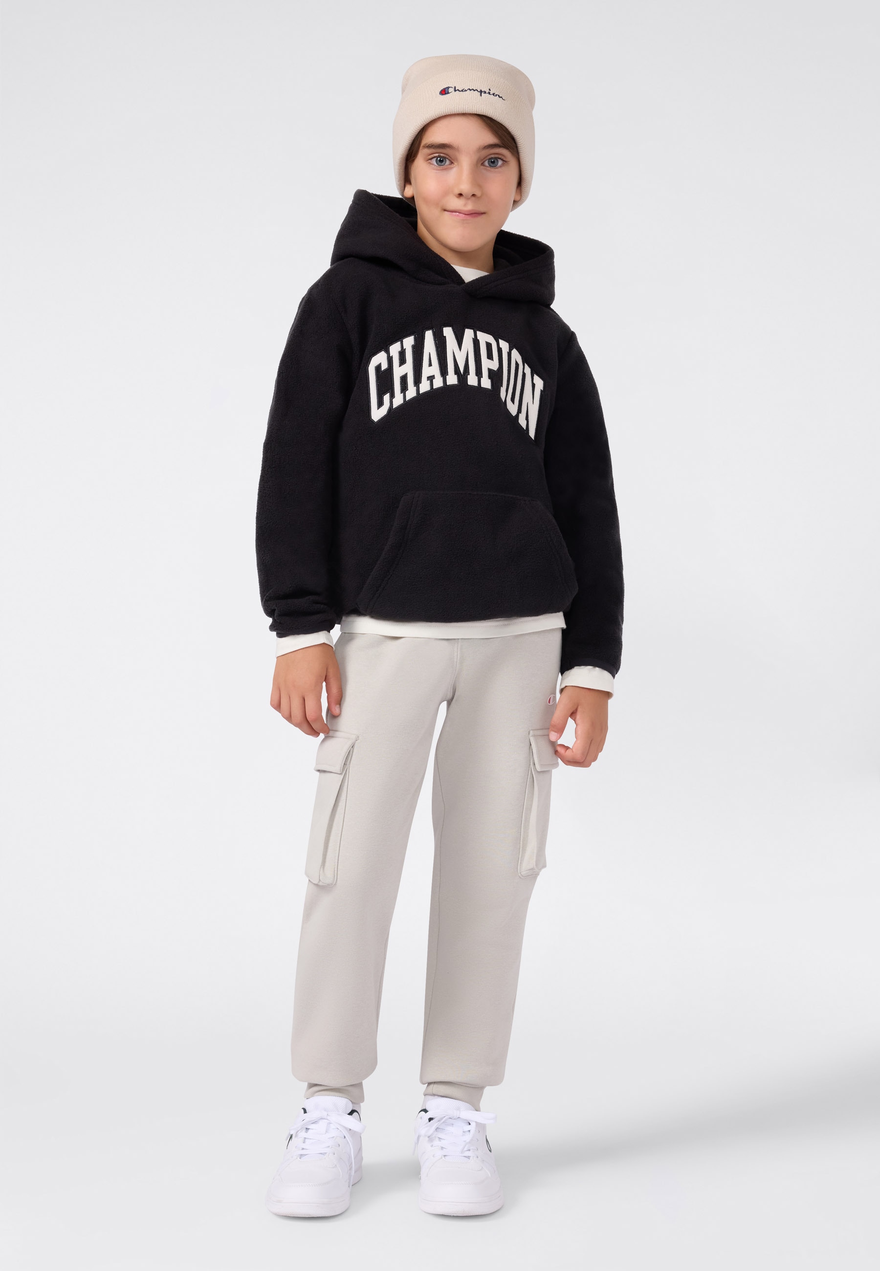 Champion Strickfleece-Pullover »Polar Hoodie Large Logo« 1 Stk. tlg.