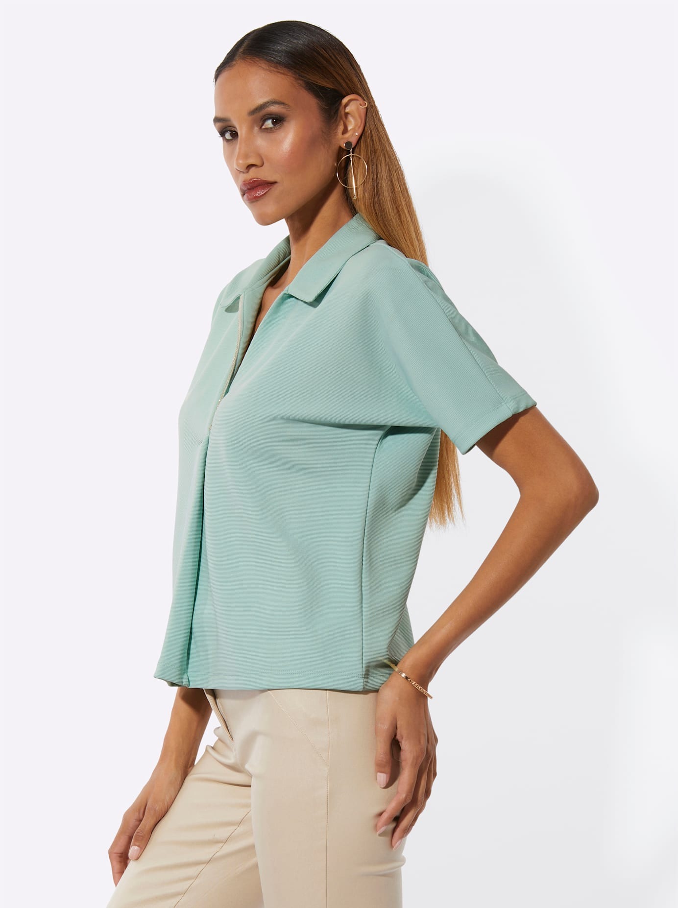 creation L Fledermausshirt »Poloshirt« 1 tlg.