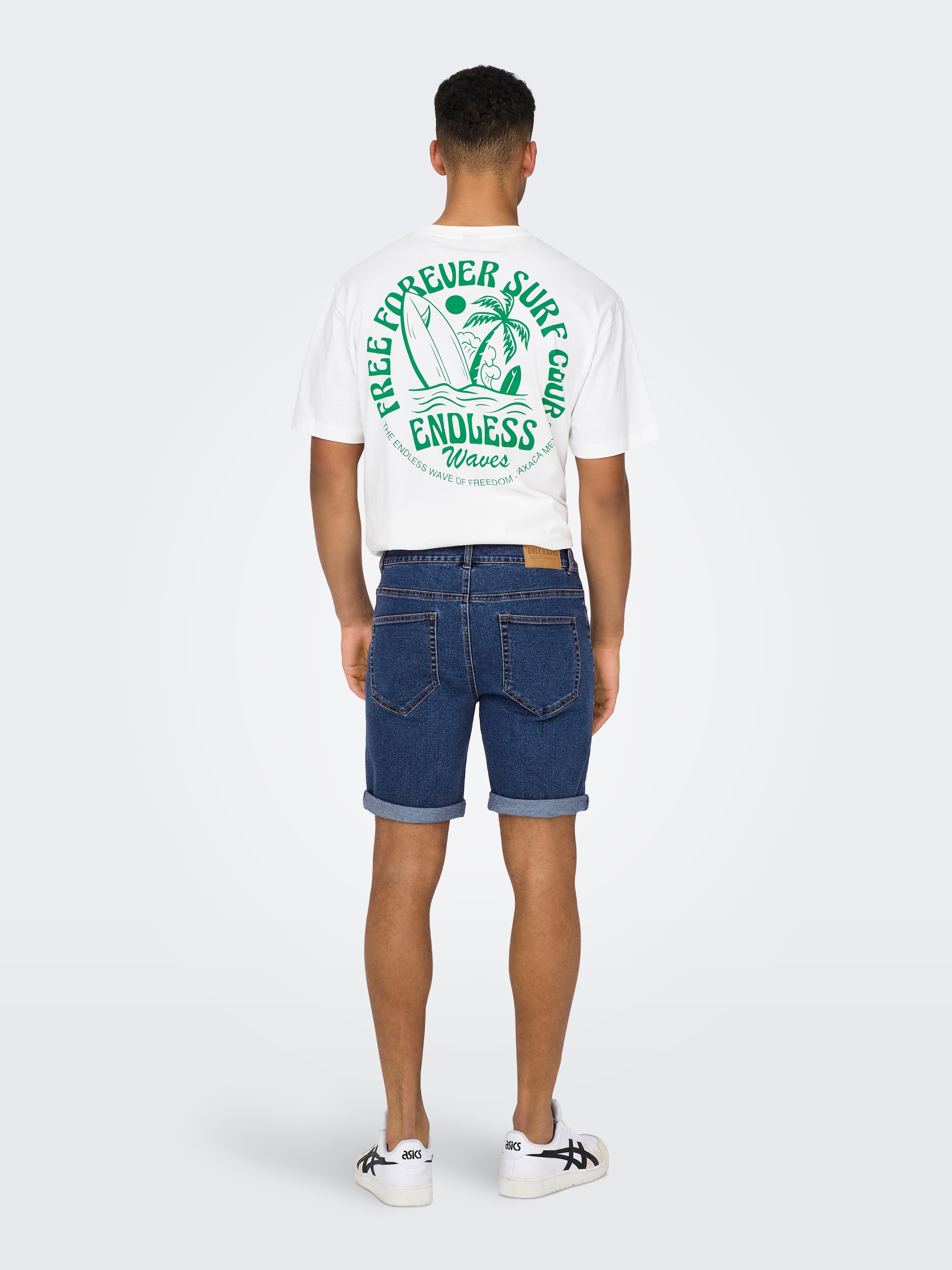 ONLY & SONS Shorts »ONSPLY MBD 9039 PIM DNM SHORTS«