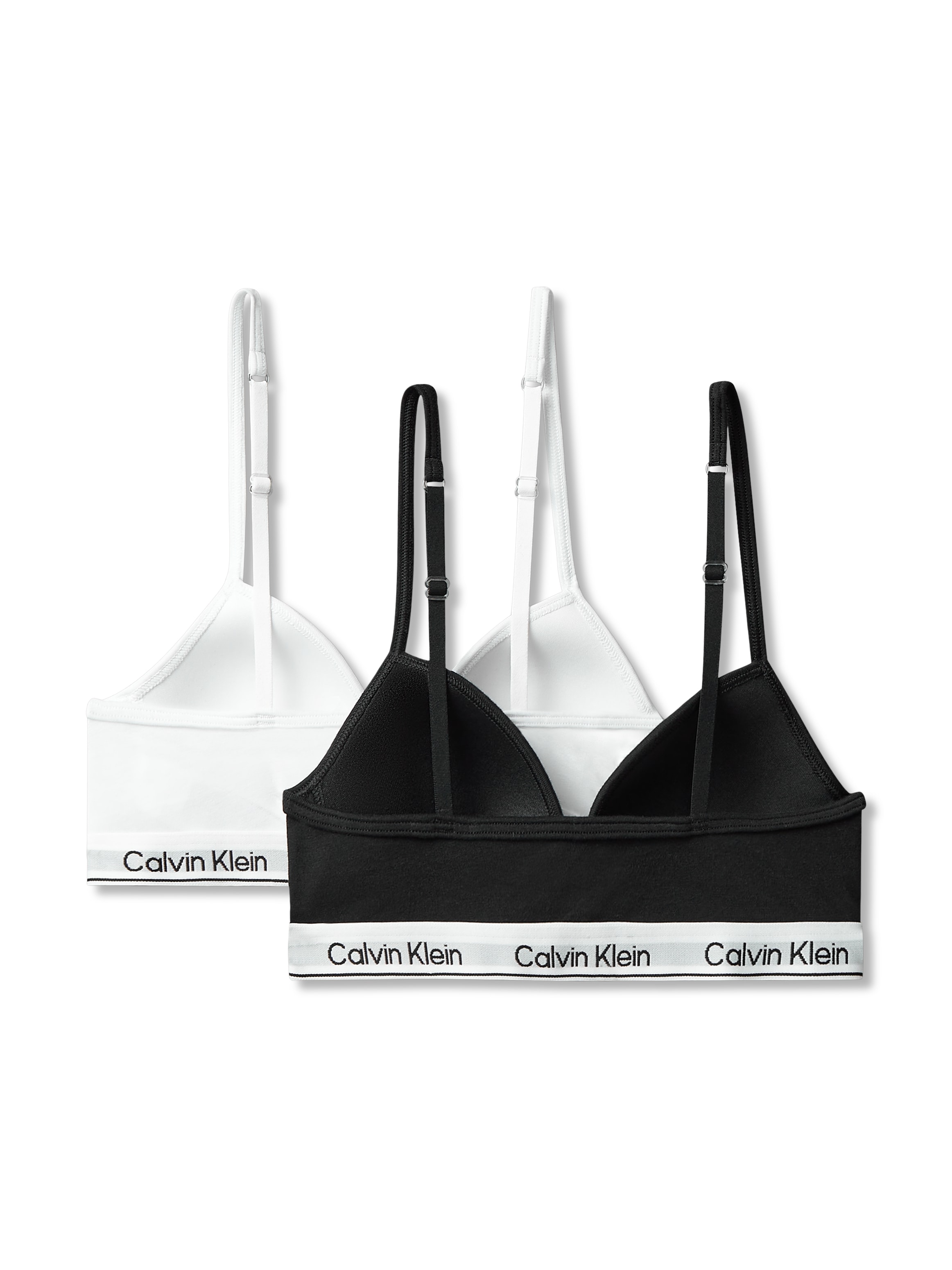 Calvin Klein Underwear Soutien-gorge triangle »2PK TRIANGLE« Paquet, pack de 2, 2 Avec bande à logo