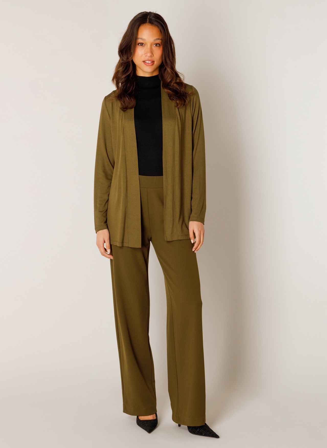 Base Level Veste en tricot »Yayla« en maille fine élastique