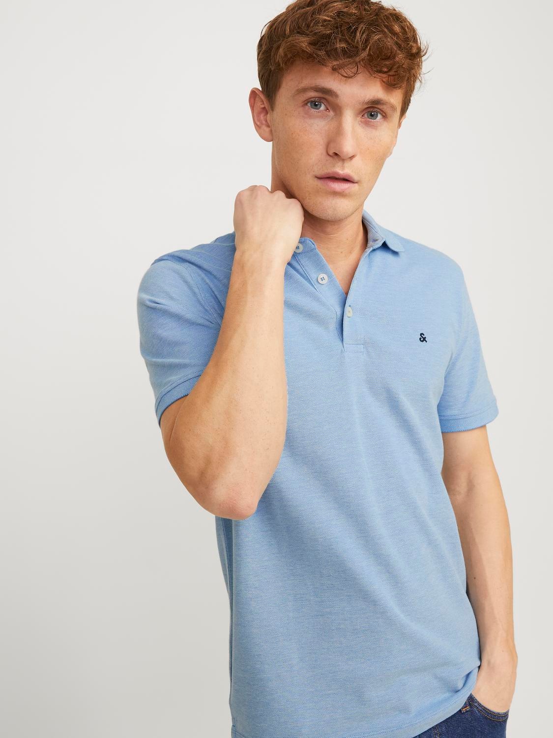 Jack & Jones Poloshirt »JJEPAULOS POLO SS NOOS«, mit Logo Stickerei