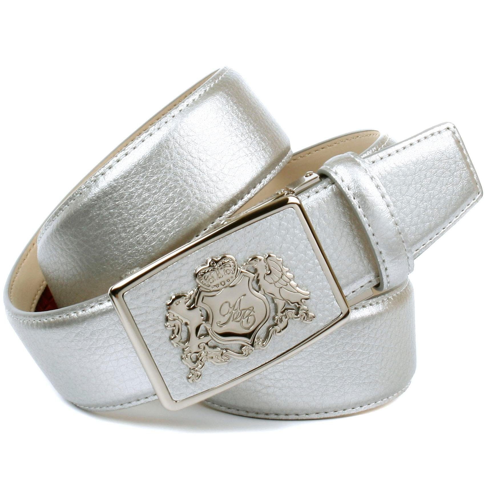 Image of Anthoni Crown Ledergürtel, mit Anthoni Crown Wappen, glänzende Oberfläche bei Ackermann Versand Schweiz