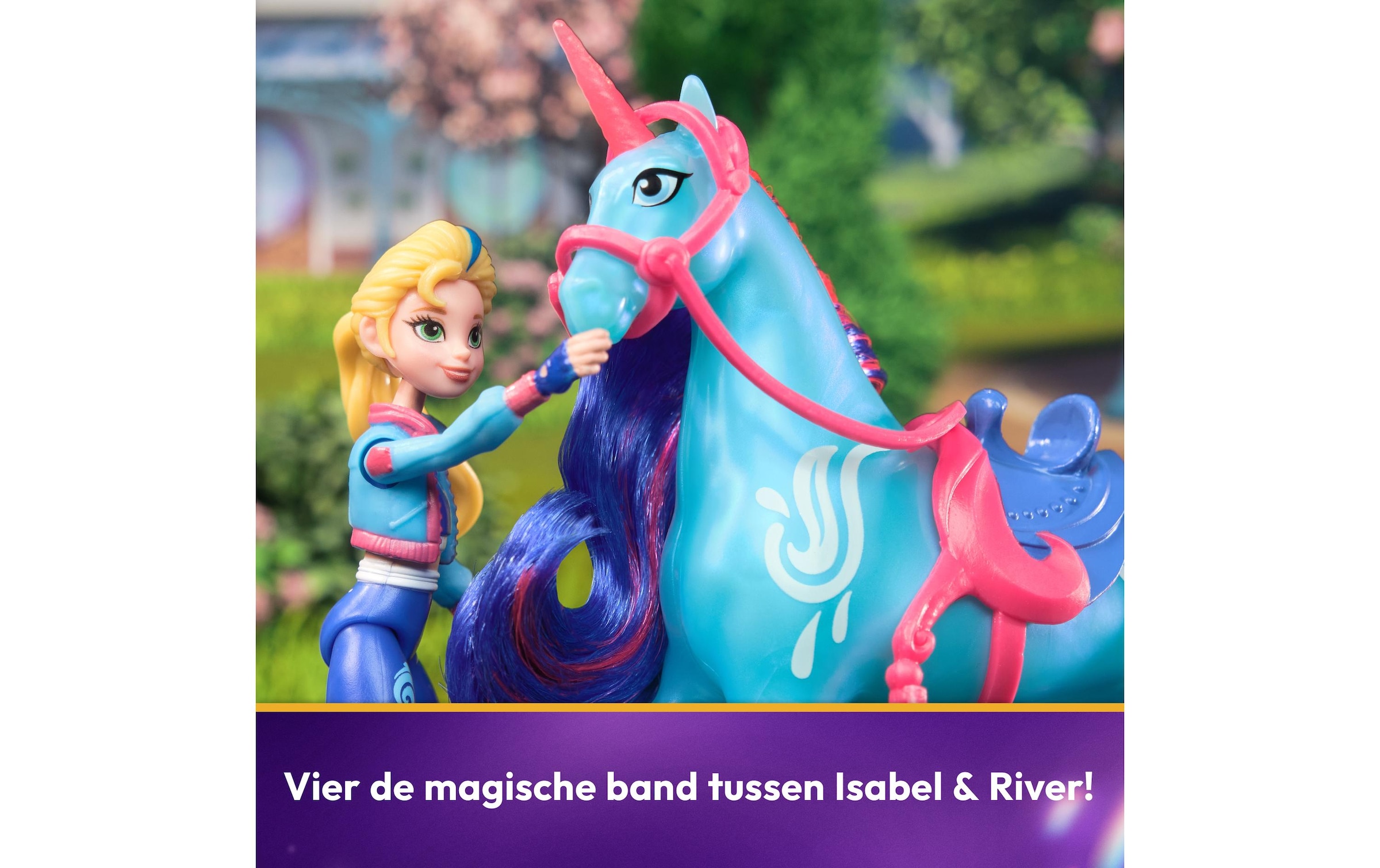 Anziehpuppe »Spinmaster Unicorn Academy Isabel Doll & River Unicorn«